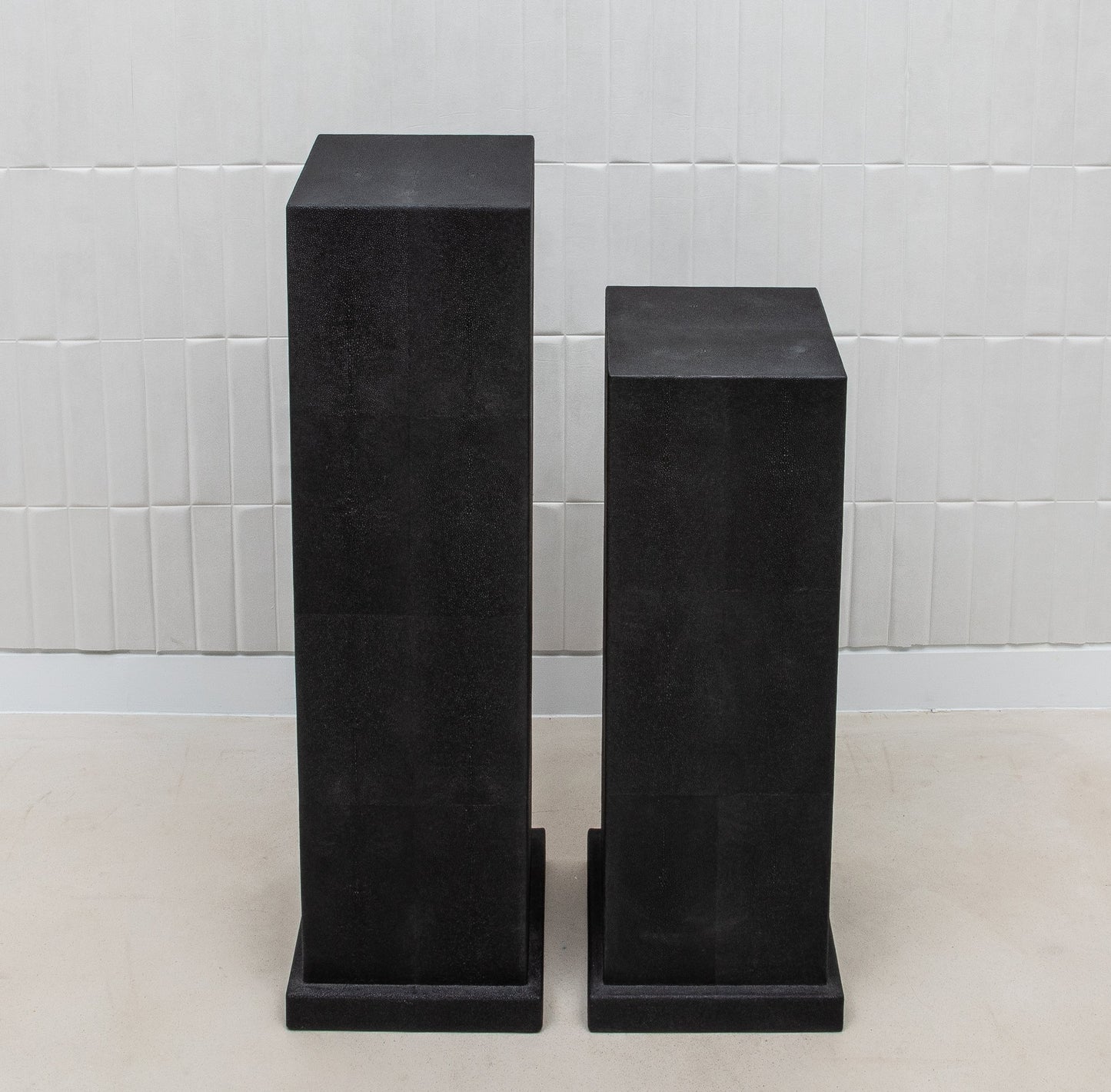 Modern Classic Shagreen Columns by R&Y Augousti