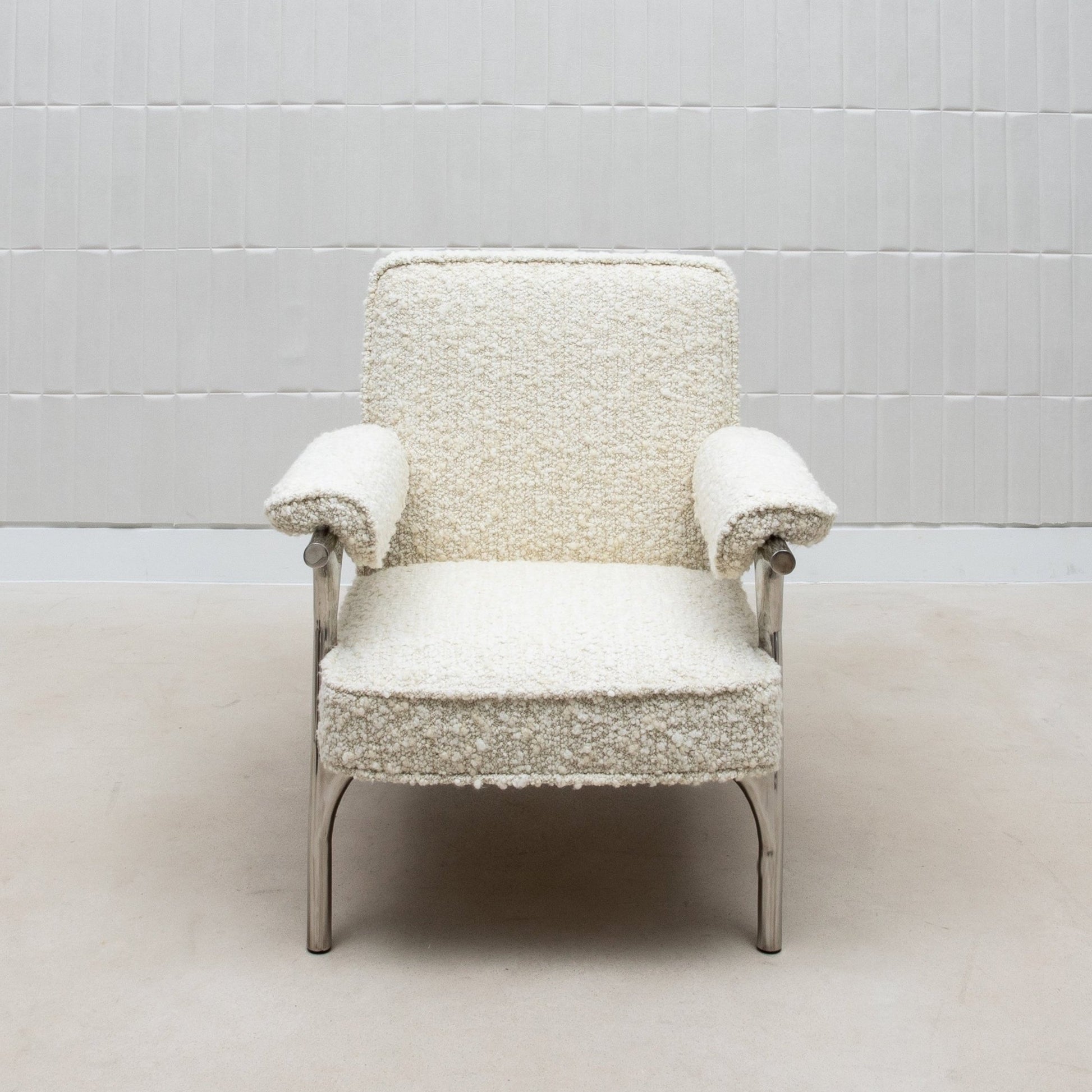 Ramo Armchair in Cream Bouclé by R&Y Augousti