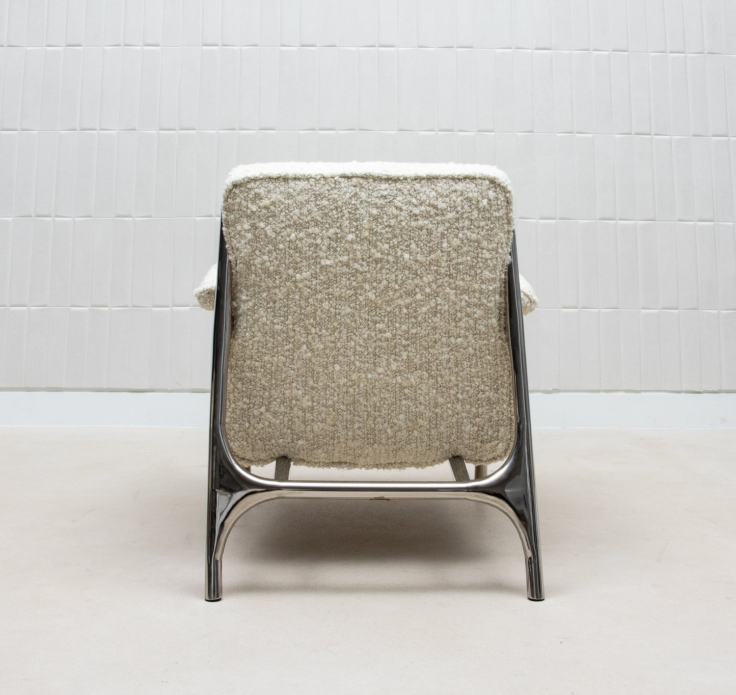 Ramo Armchair in Cream Bouclé by R&Y Augousti