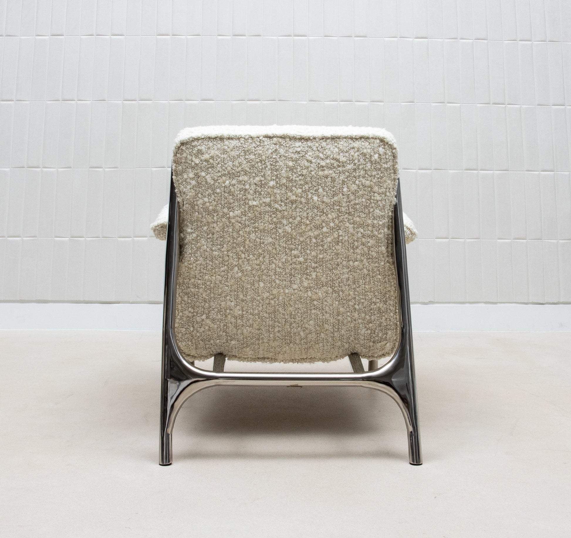 Ramo Armchair in Cream Bouclé by R&Y Augousti