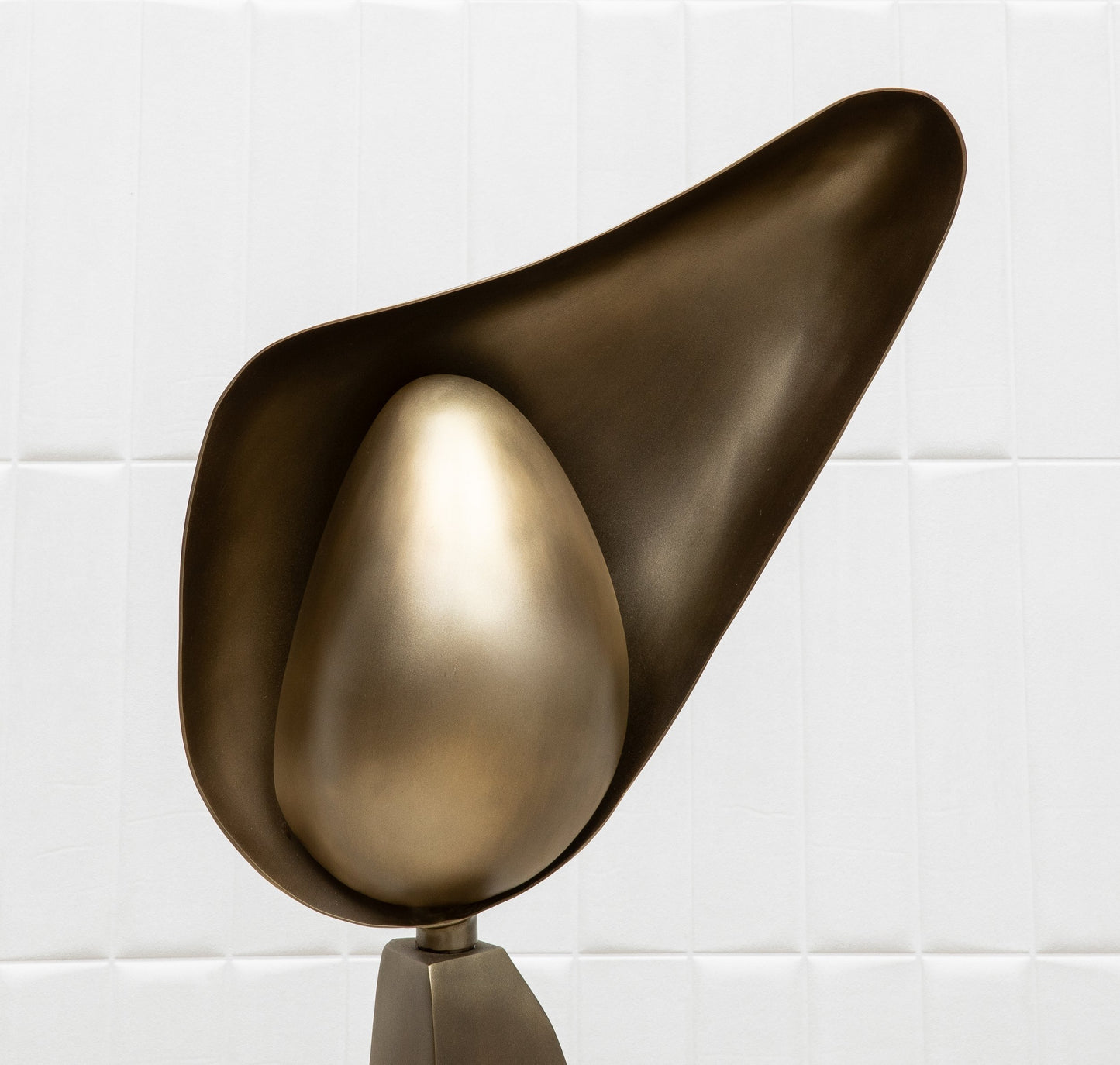 Sky & Moon Sculptural Floor Lamps in Brass and Black Shell by KIFU Paris