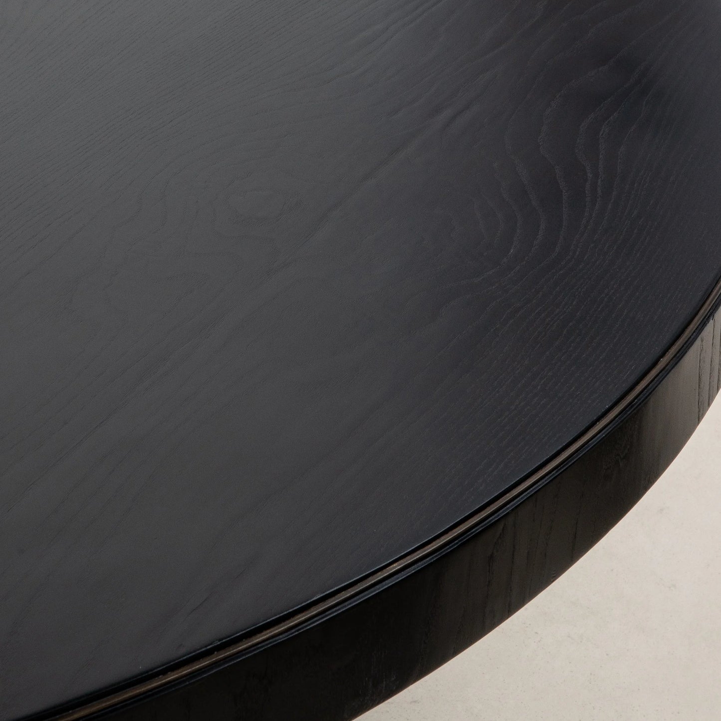 Dining Table in Black Oak with Bronze Patina Brass by Kifu Paris