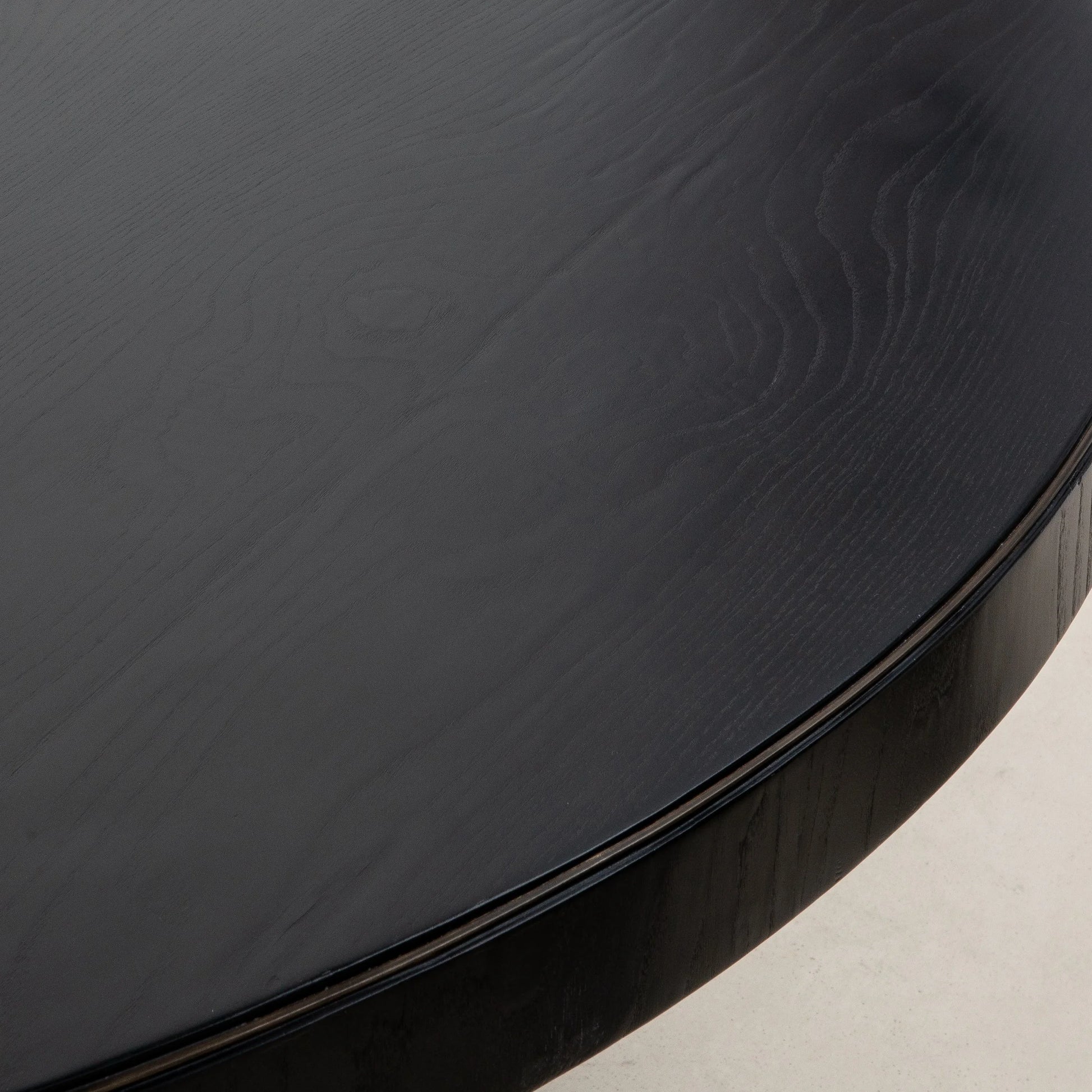 Dining Table in Black Oak with Bronze Patina Brass by Kifu Paris
