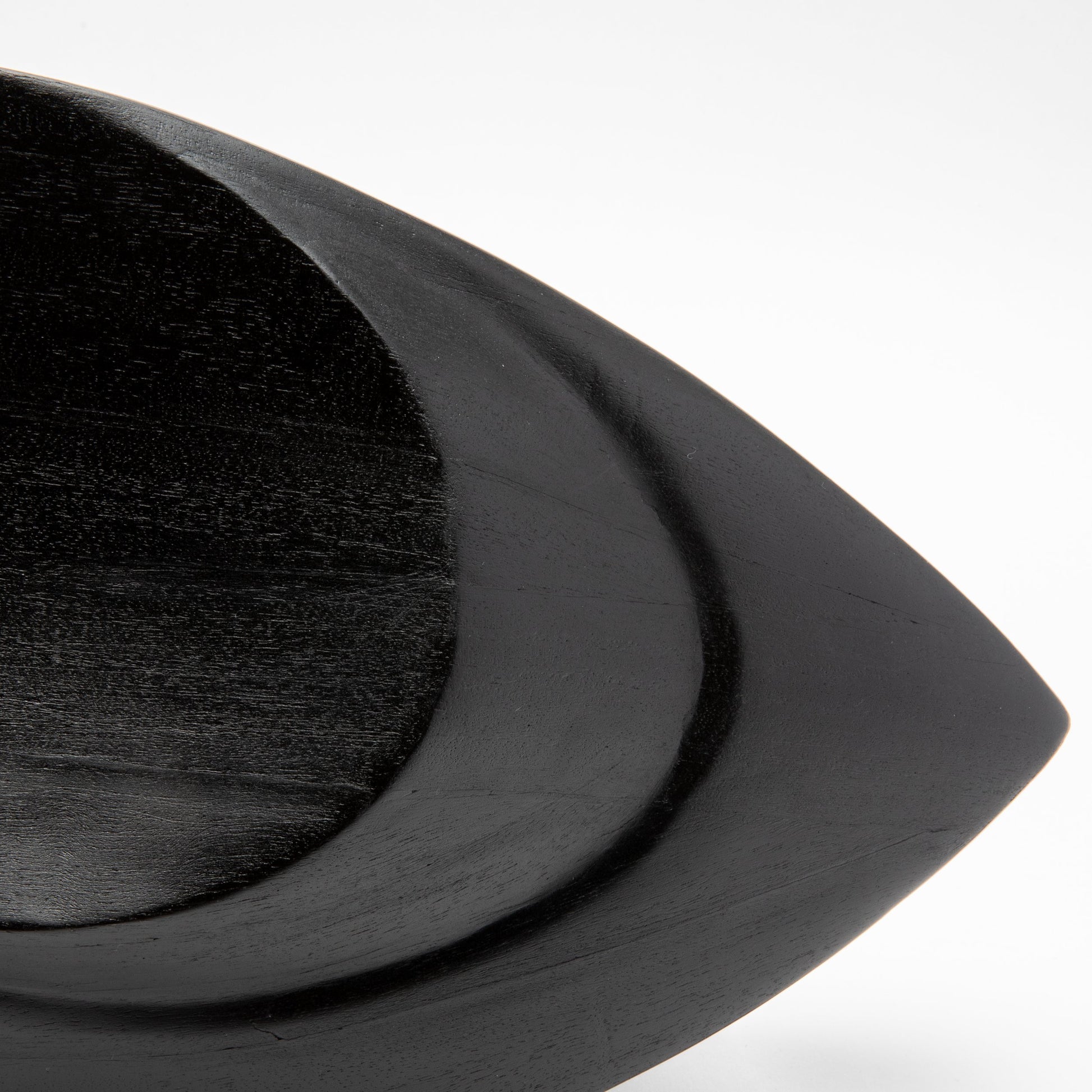 Modern Abstract Sculpture in Black Oak by Patrick Coard Paris