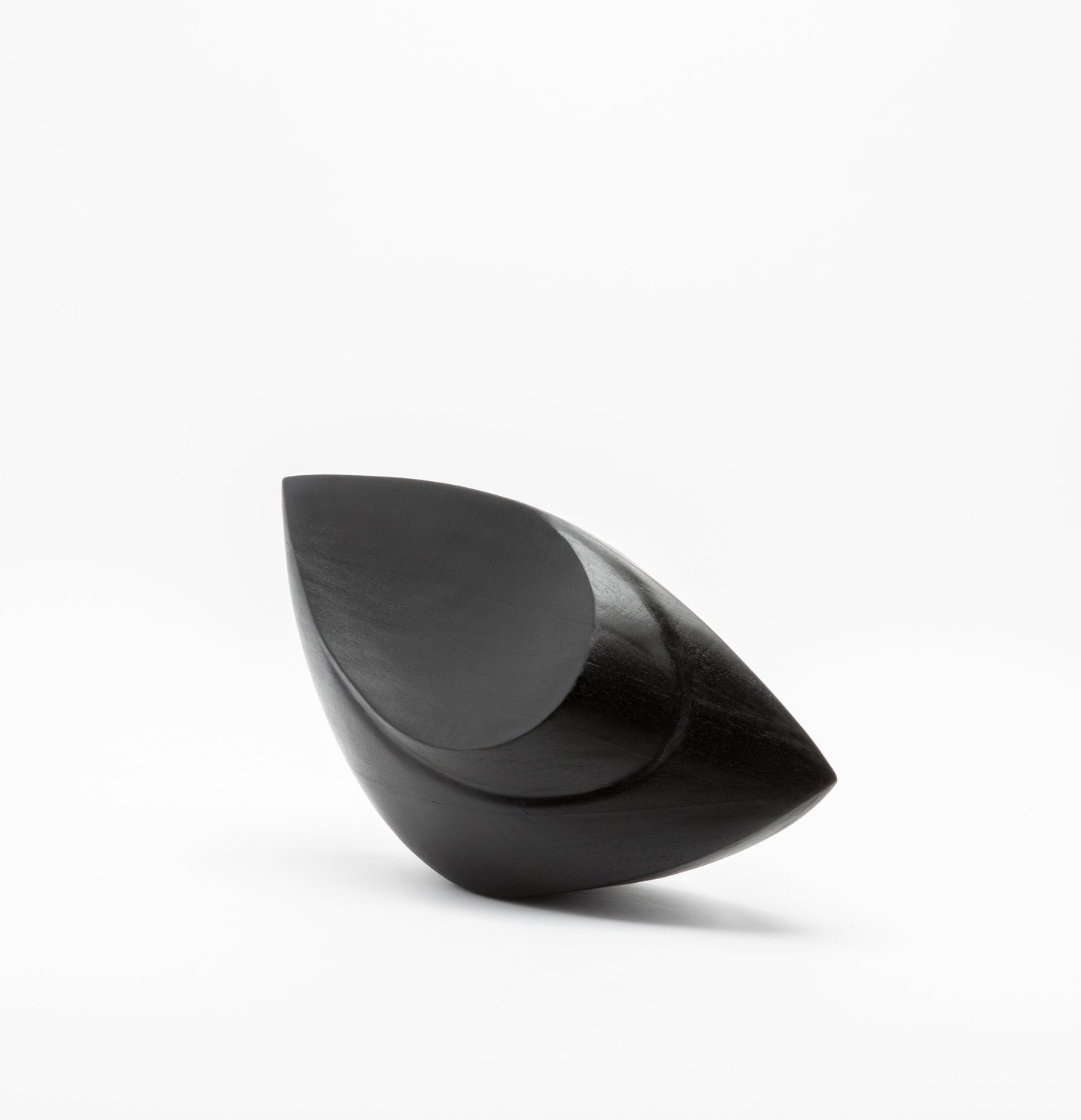 Modern Abstract Sculpture in Black Oak by Patrick Coard Paris