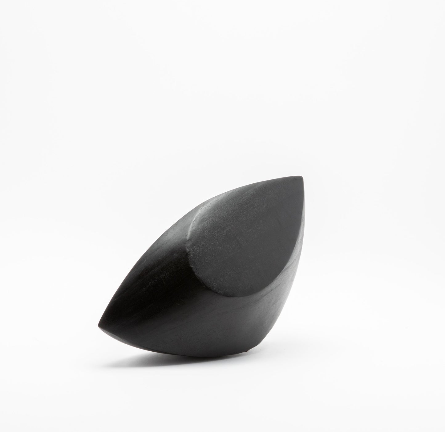 Modern Abstract Sculpture in Black Oak by Patrick Coard Paris