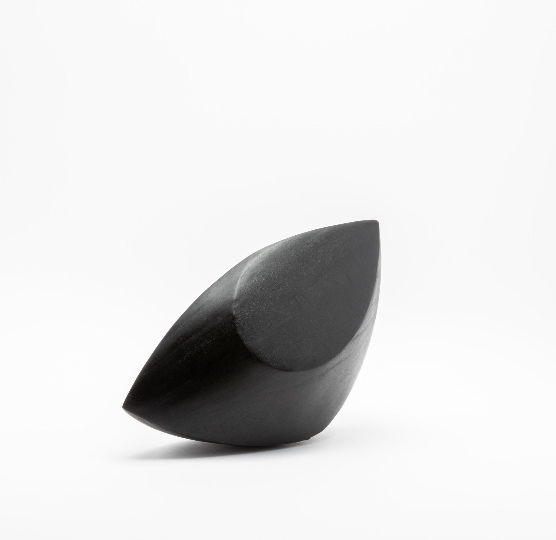 Modern Abstract Sculpture in Black Oak by Patrick Coard Paris