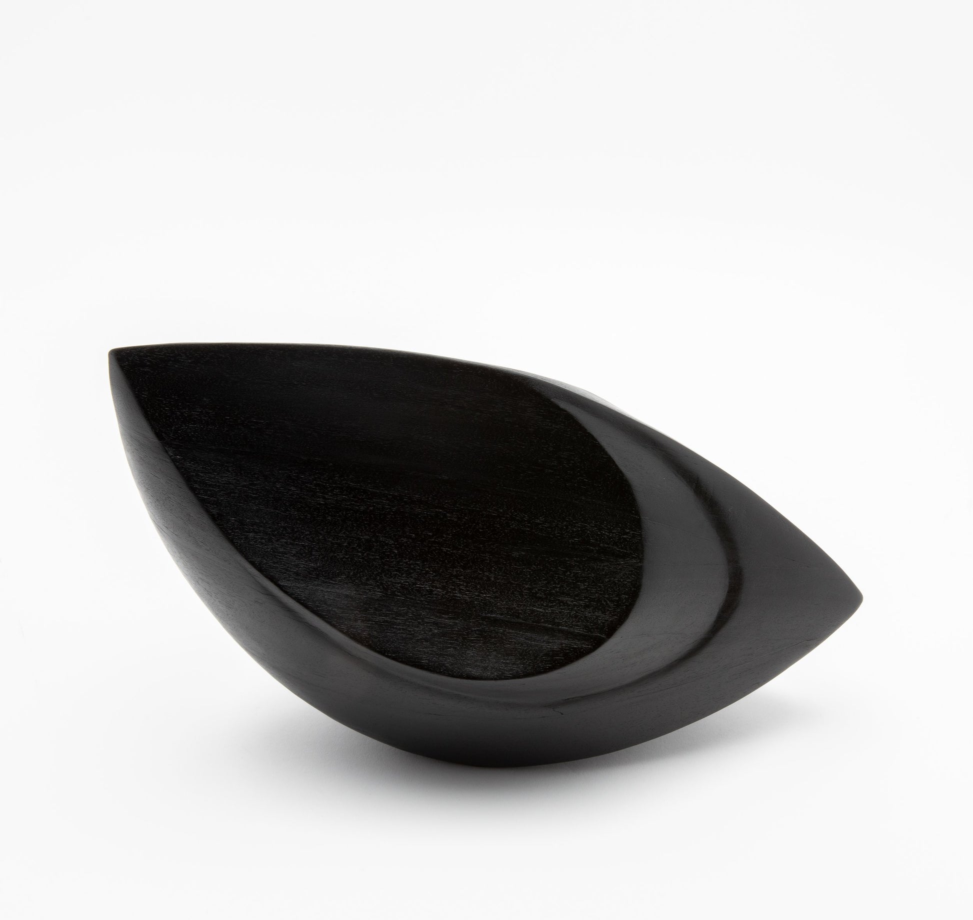 Modern Abstract Sculpture in Black Oak by Patrick Coard Paris