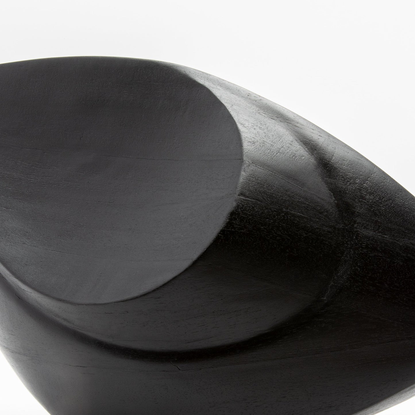 Modern Abstract Sculpture in Black Oak by Patrick Coard Paris
