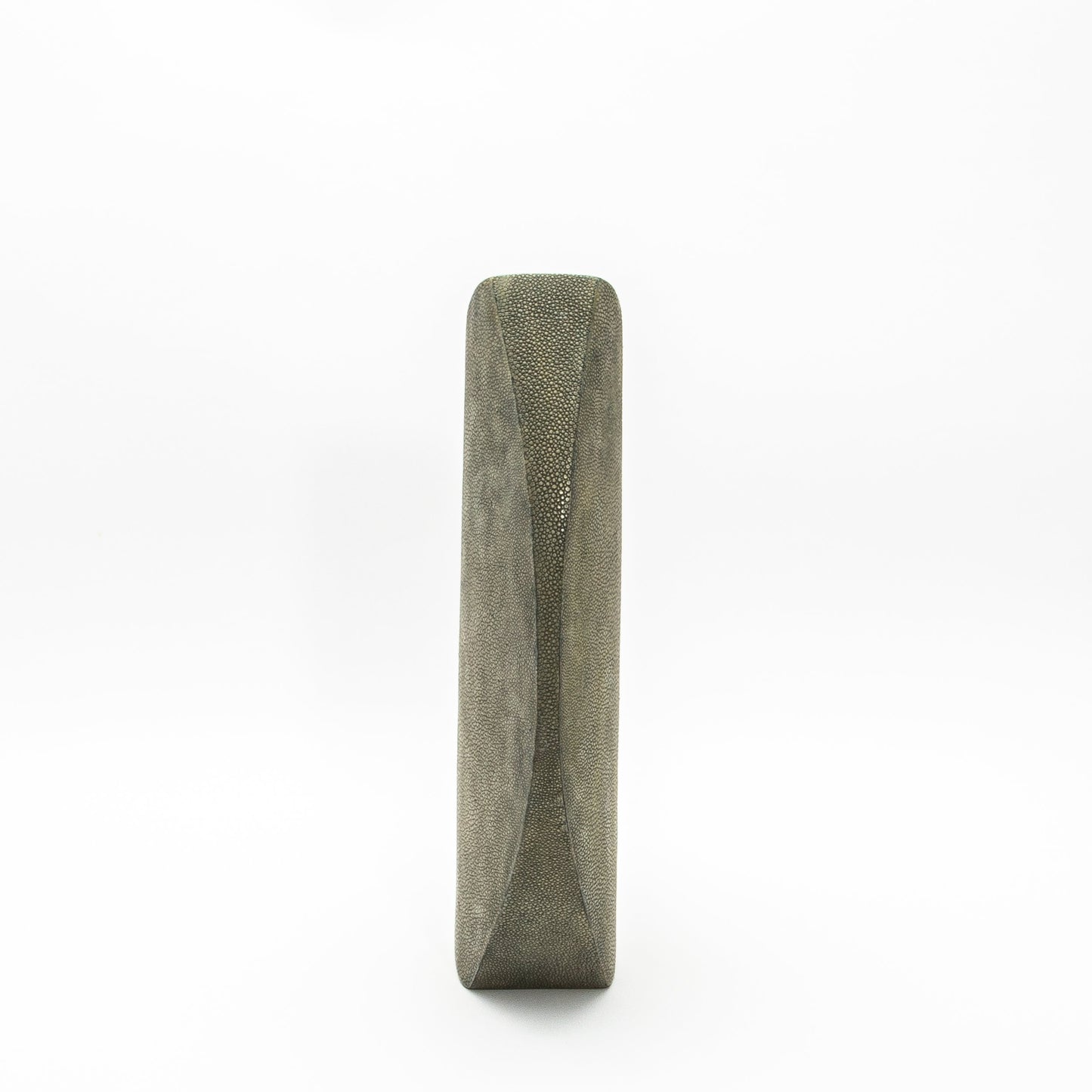Side Cut Vase in Grey Shagreen by R&Y Augousti