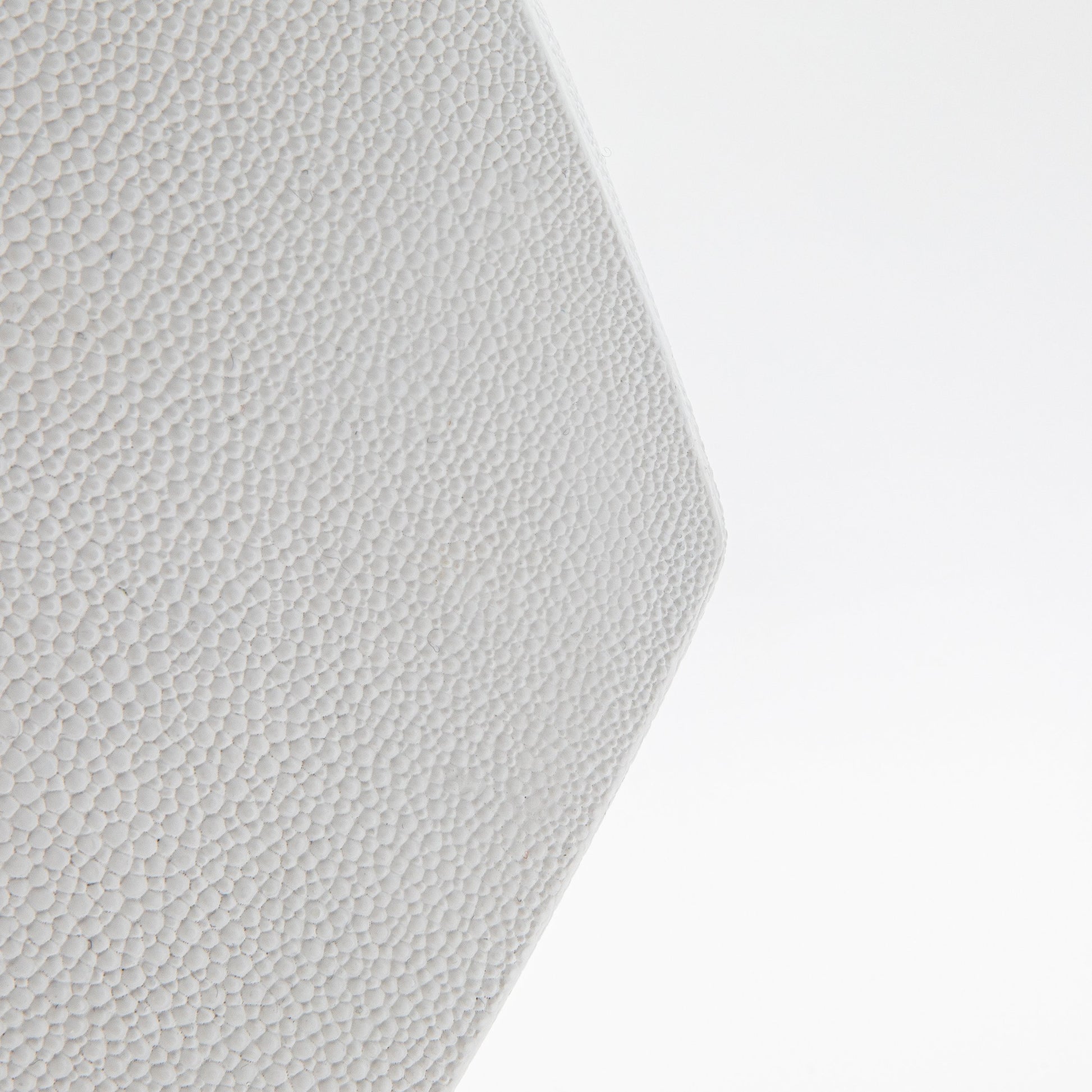 Side Cut Vase in White Shagreen by R&Y Augousti