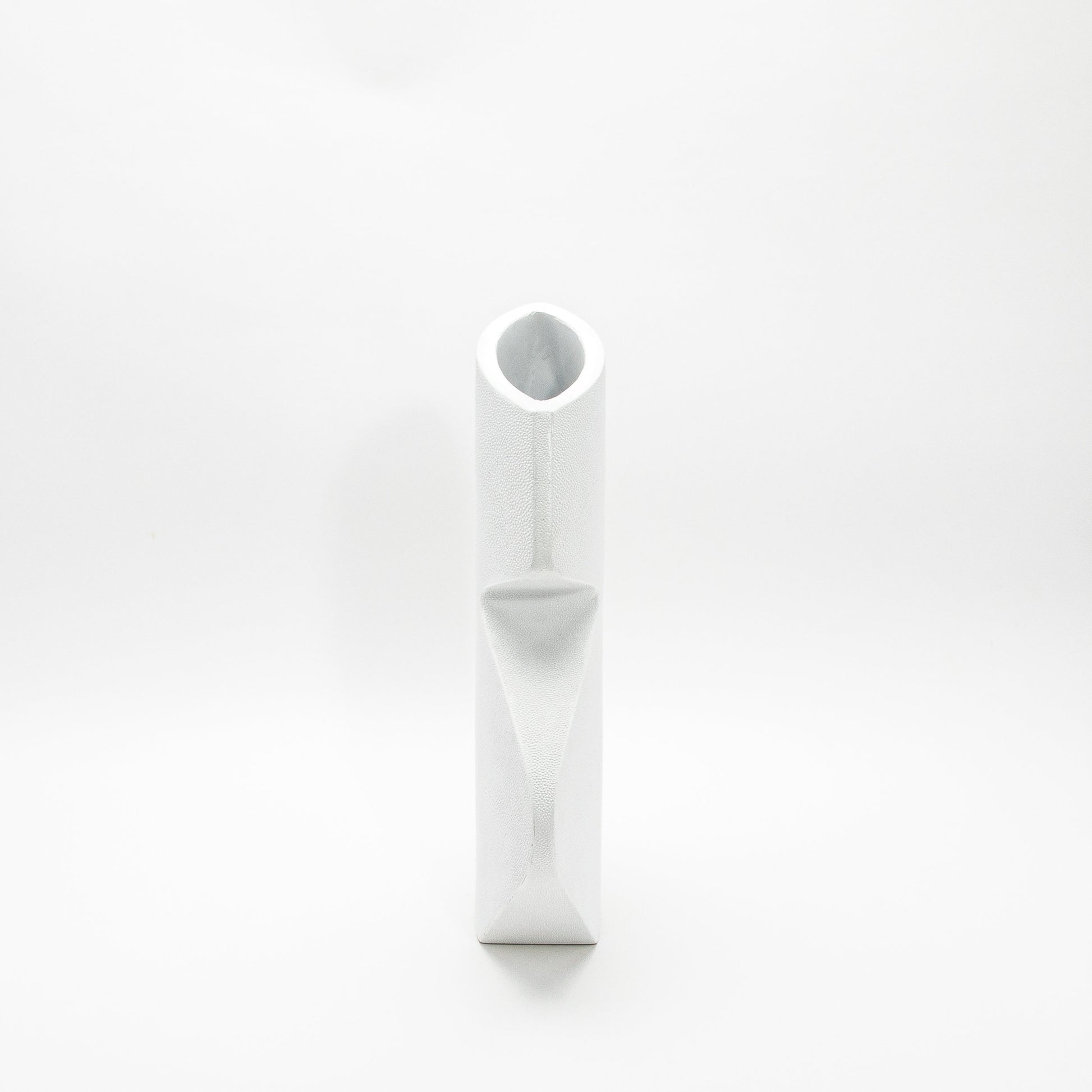 Sculptural Vase in White Shagreen by R&Y Augousti