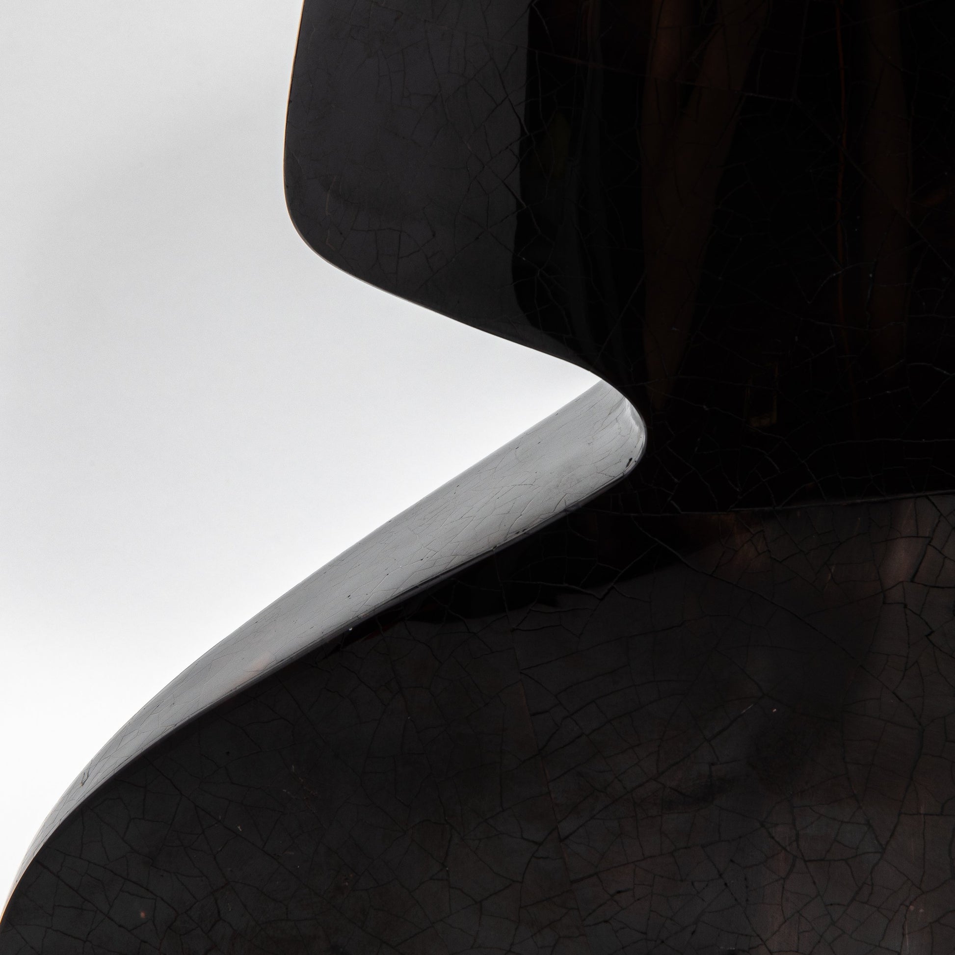 Sculptural Vase in Black Shell by R&Y Augousti