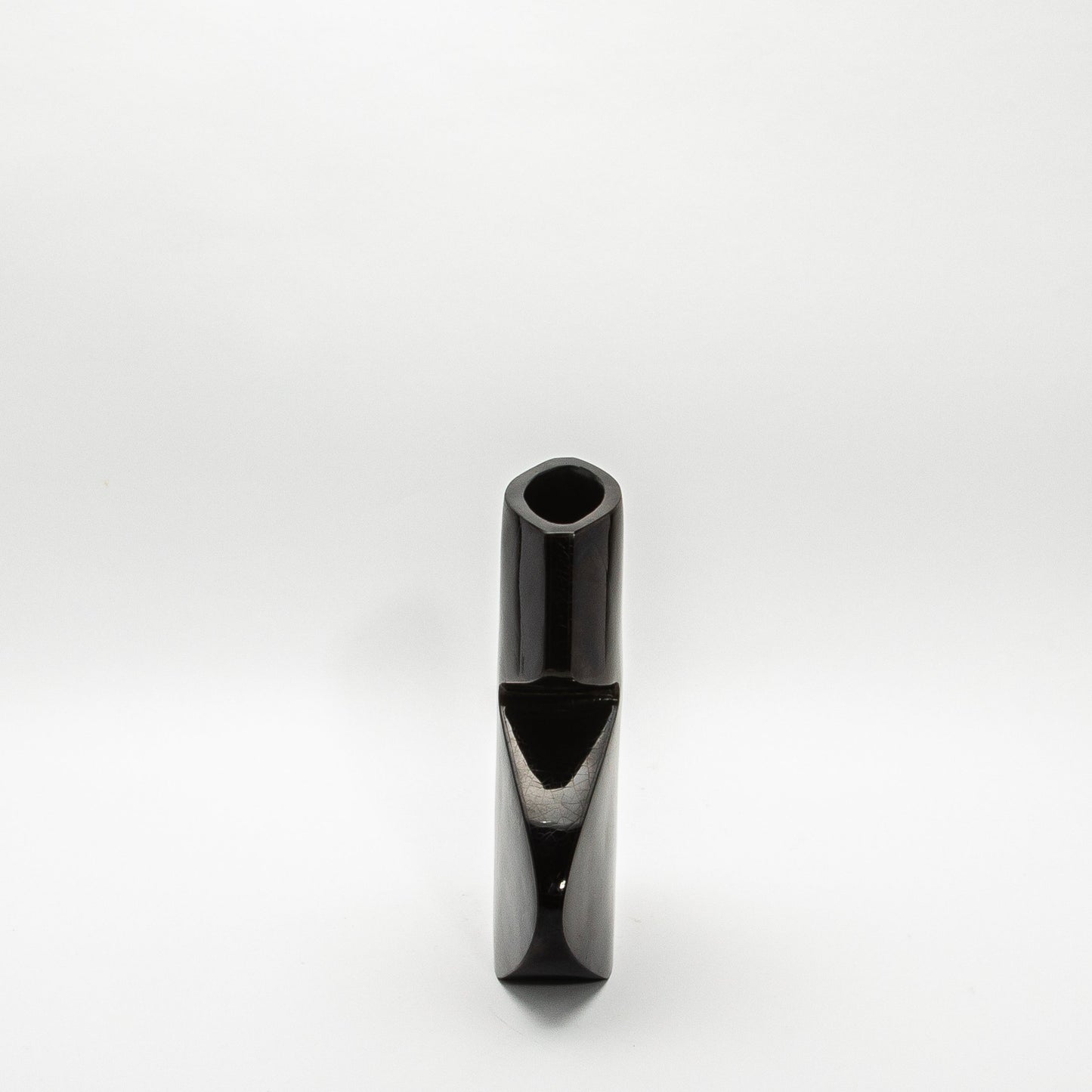 Sculptural Vase in Black Shell by R&Y Augousti