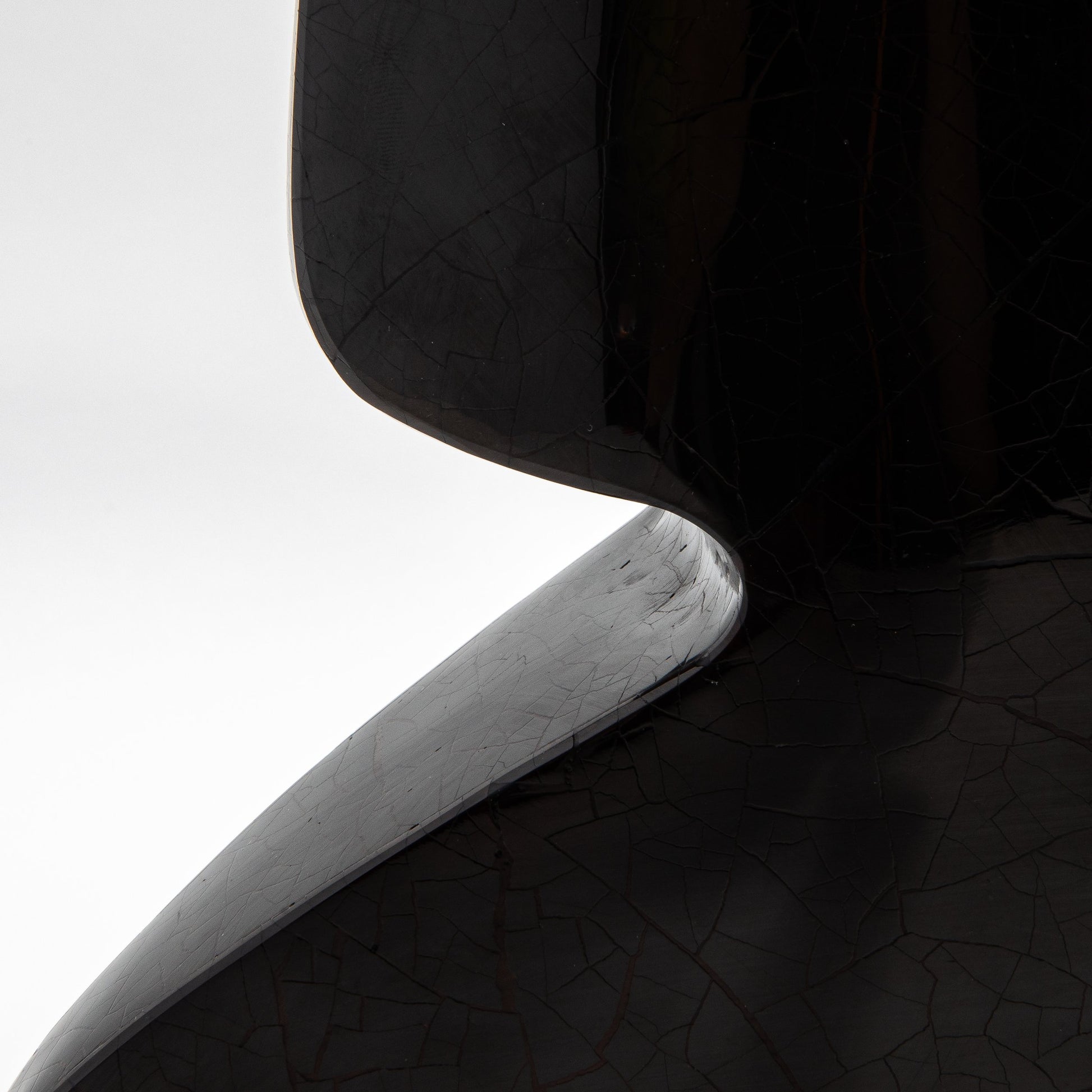 Sculptural Vase in Black Shell by R&Y Augousti