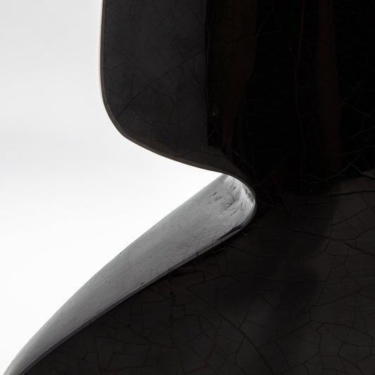 Sculptural Vase in Black Shell by R&Y Augousti