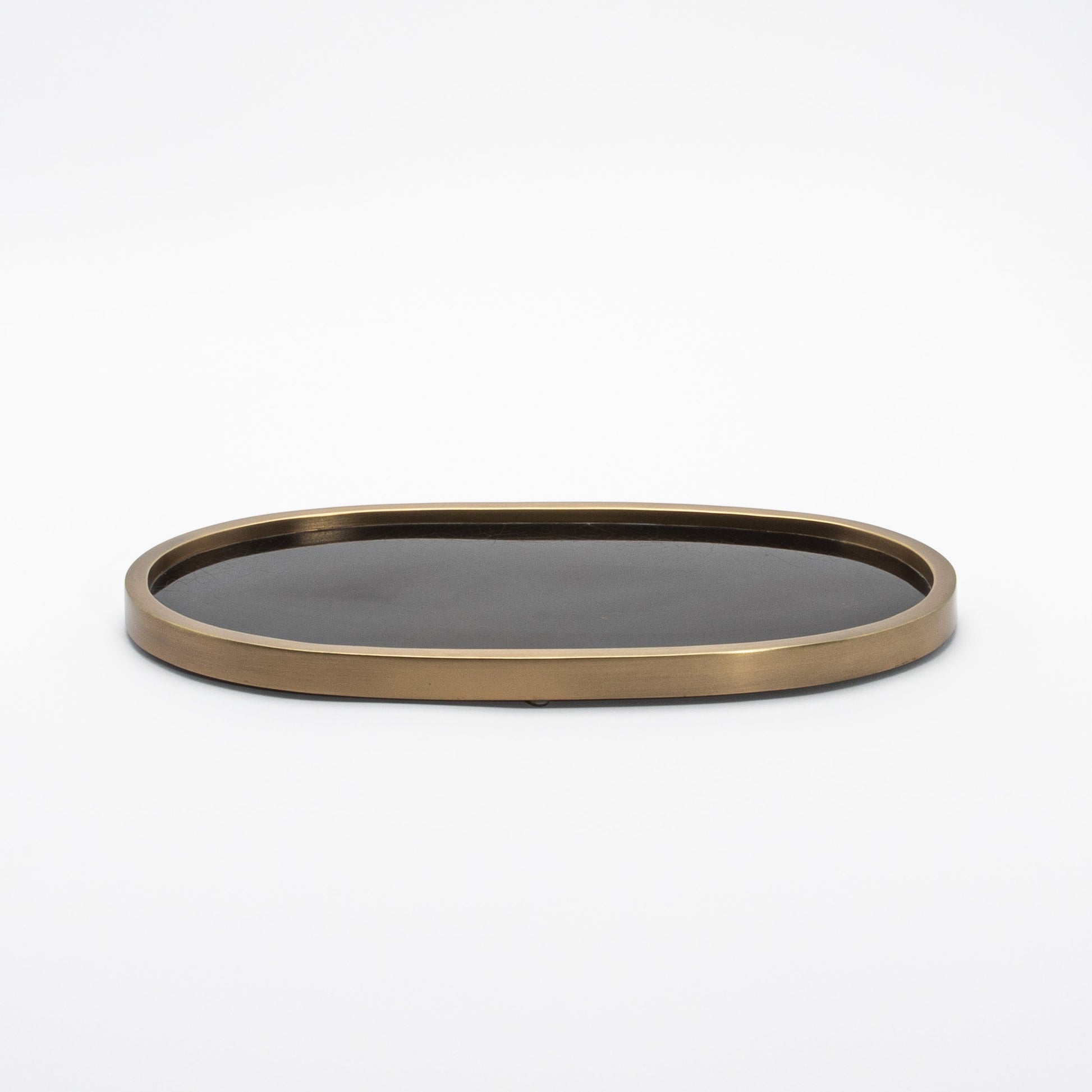 Tray in Pen Shell with Bronze Patina Brass by Kifu Paris