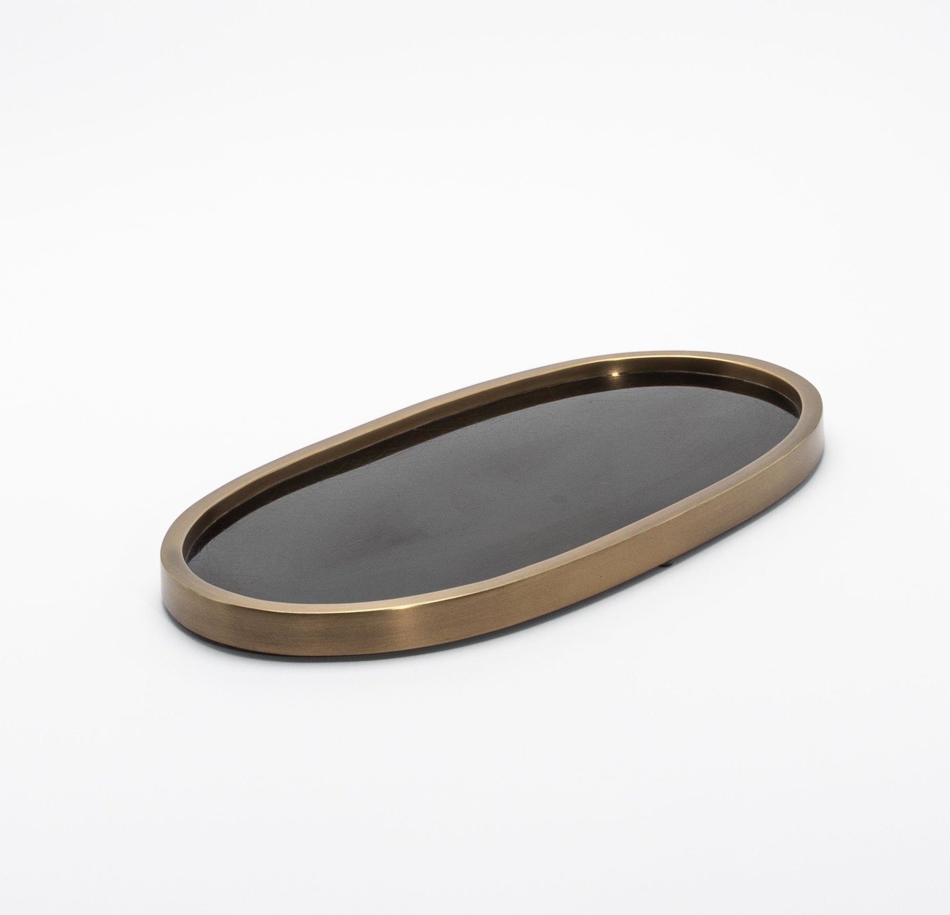 Tray in Pen Shell with Bronze Patina Brass by Kifu Paris
