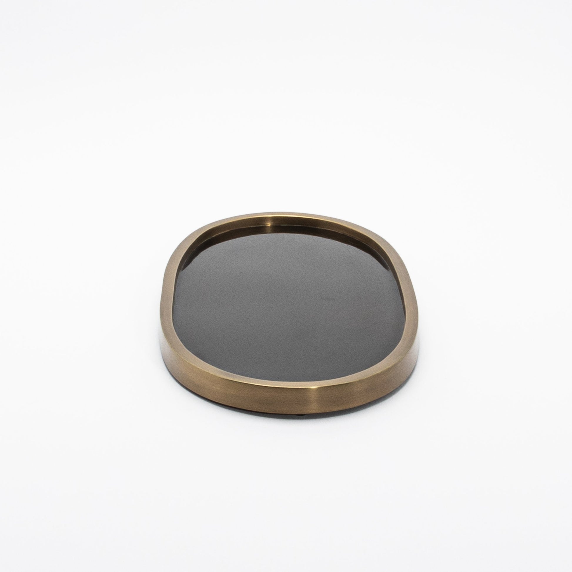 Tray in Pen Shell with Bronze Patina Brass by Kifu Paris