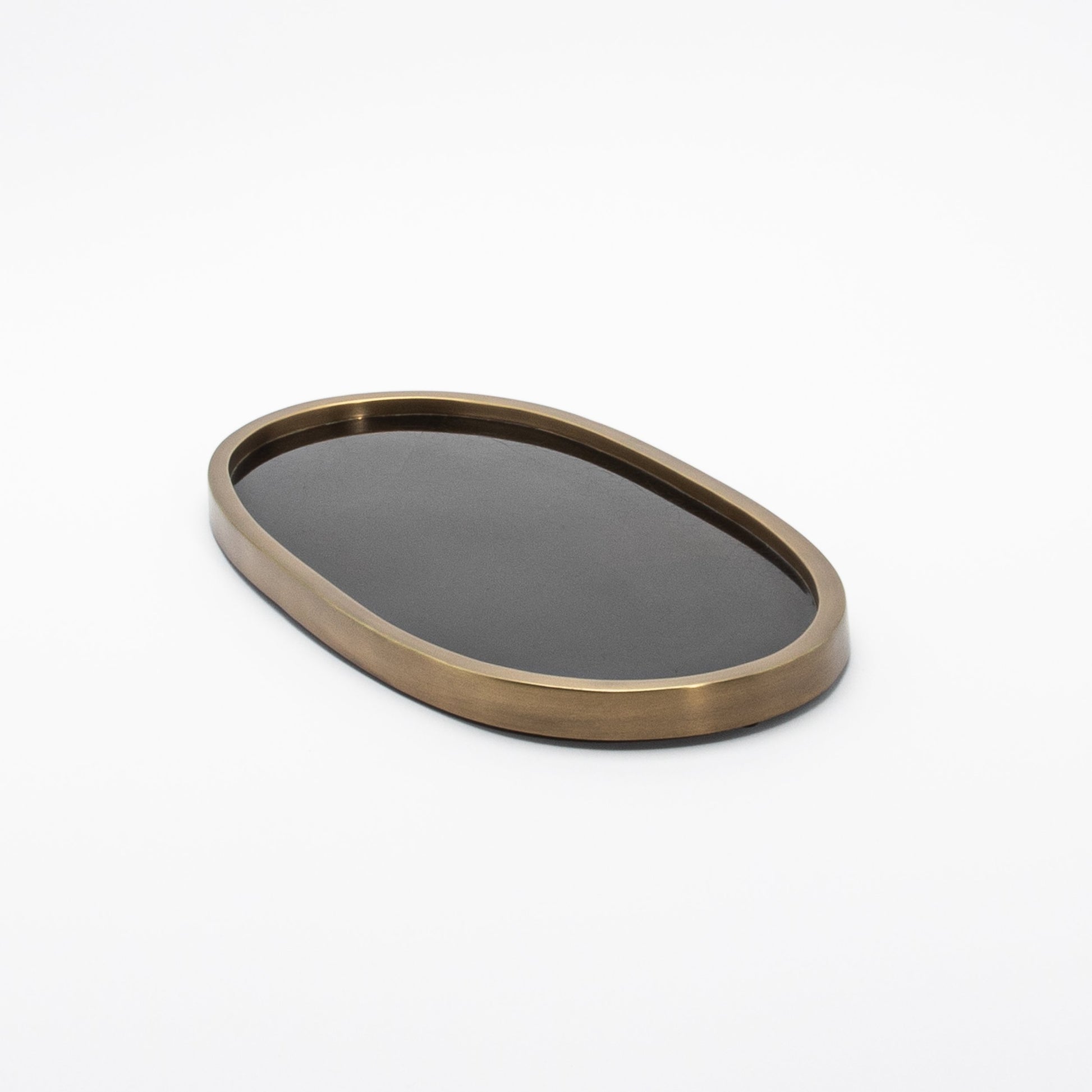 Tray in Pen Shell with Bronze Patina Brass by Kifu Paris