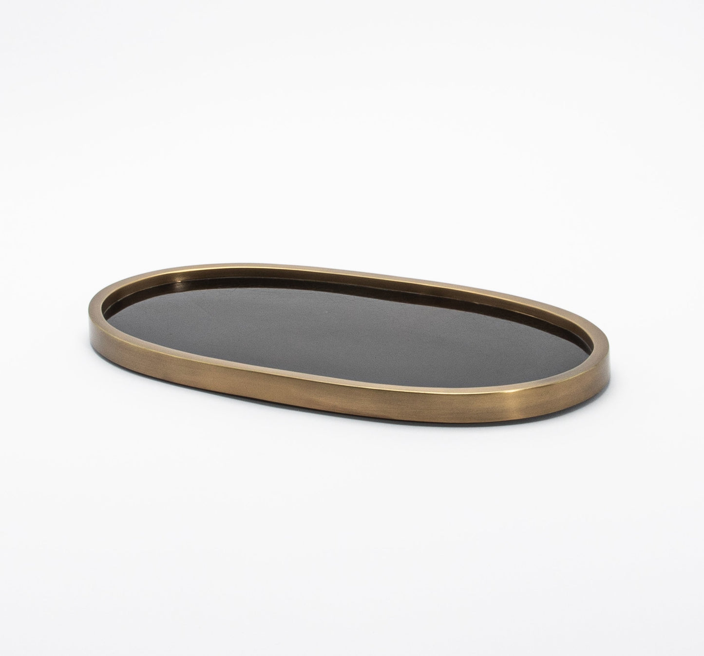 Tray in Pen Shell with Bronze Patina Brass by Kifu Paris