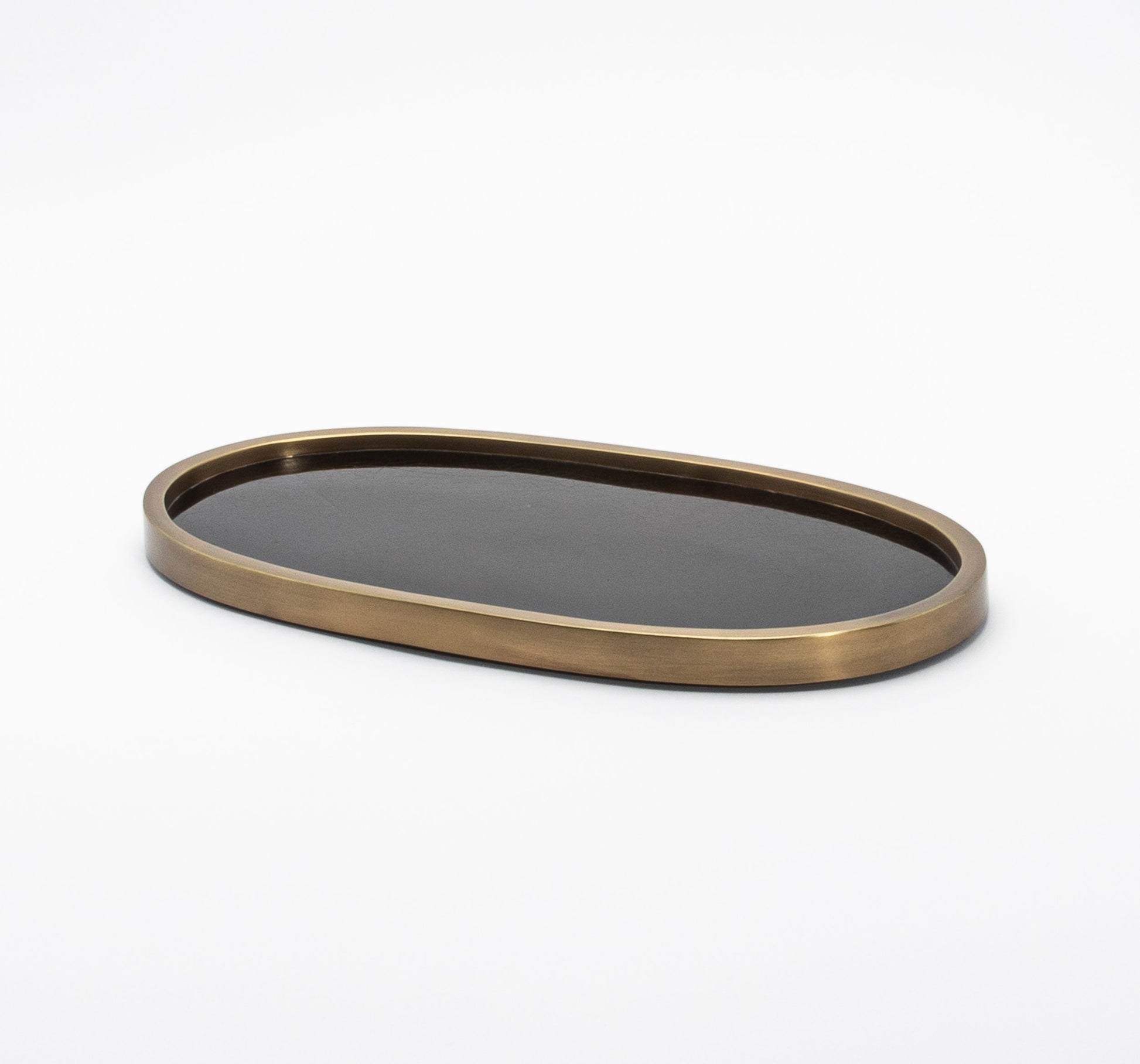 Tray in Pen Shell with Bronze Patina Brass by Kifu Paris