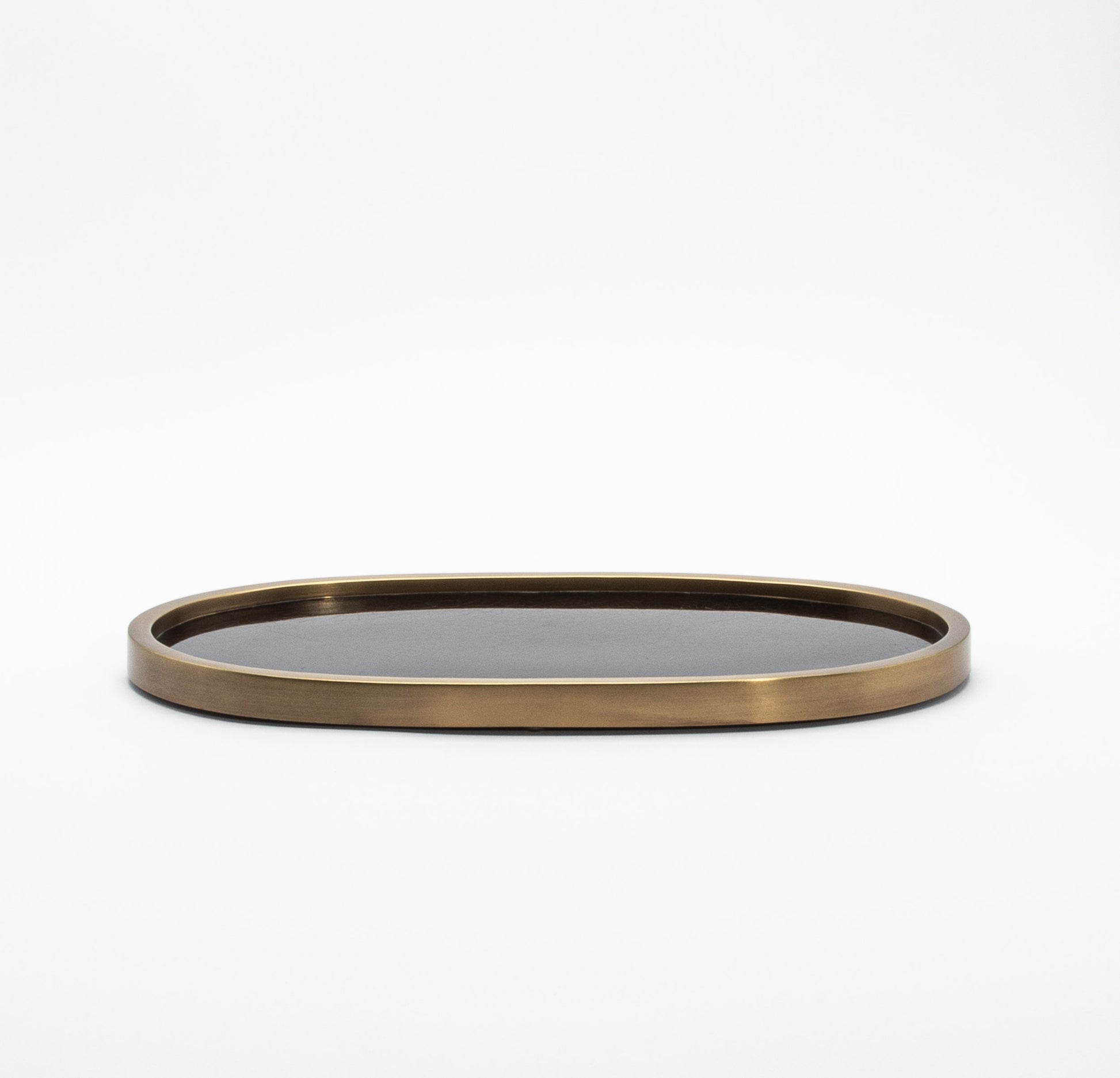 Tray in Pen Shell with Bronze Patina Brass by Kifu Paris
