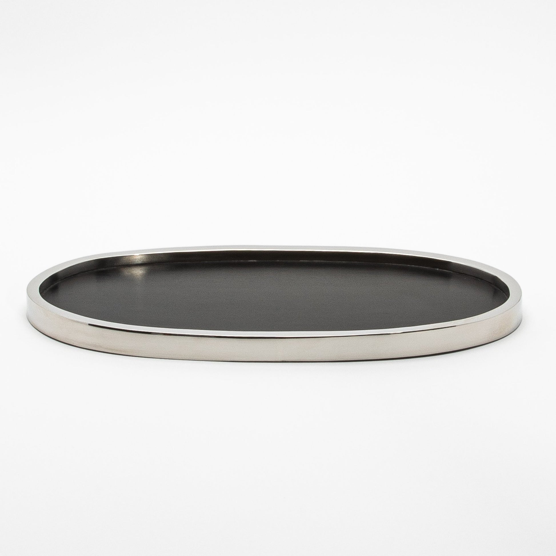 Tray in Oak with Polished Stainless Steel by Kifu Paris