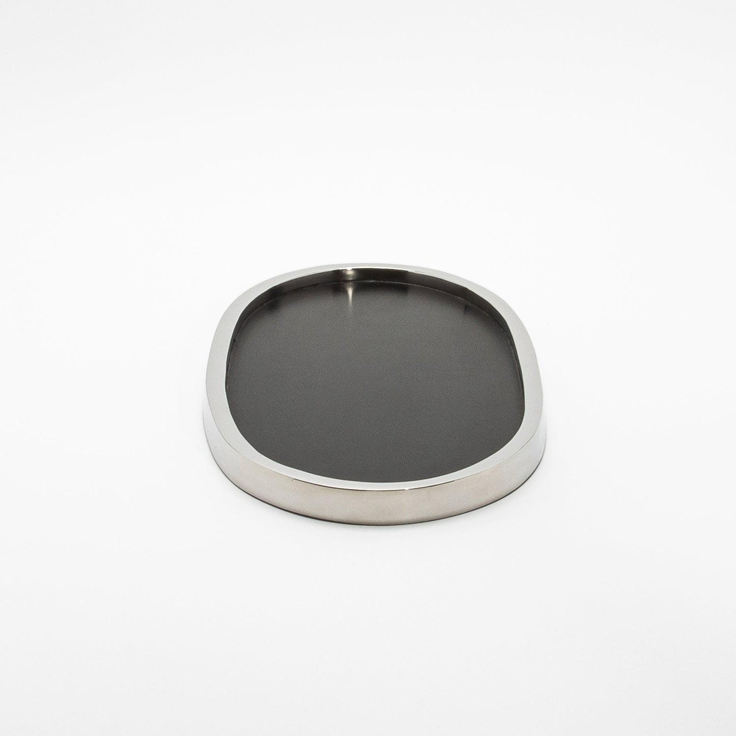 Tray in Oak with Polished Stainless Steel by Kifu Paris