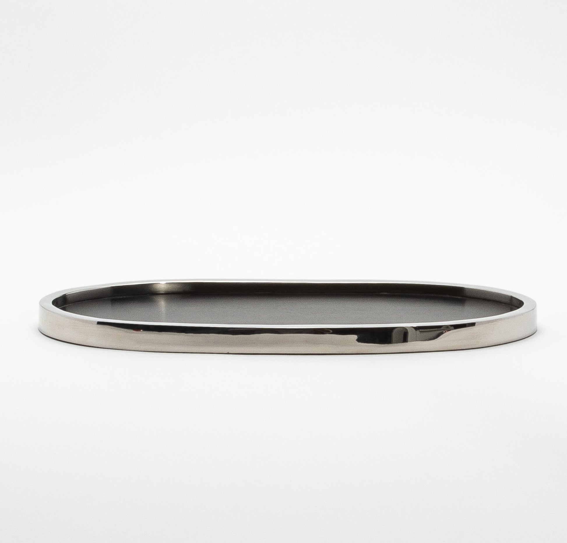 Tray in Oak with Polished Stainless Steel by Kifu Paris