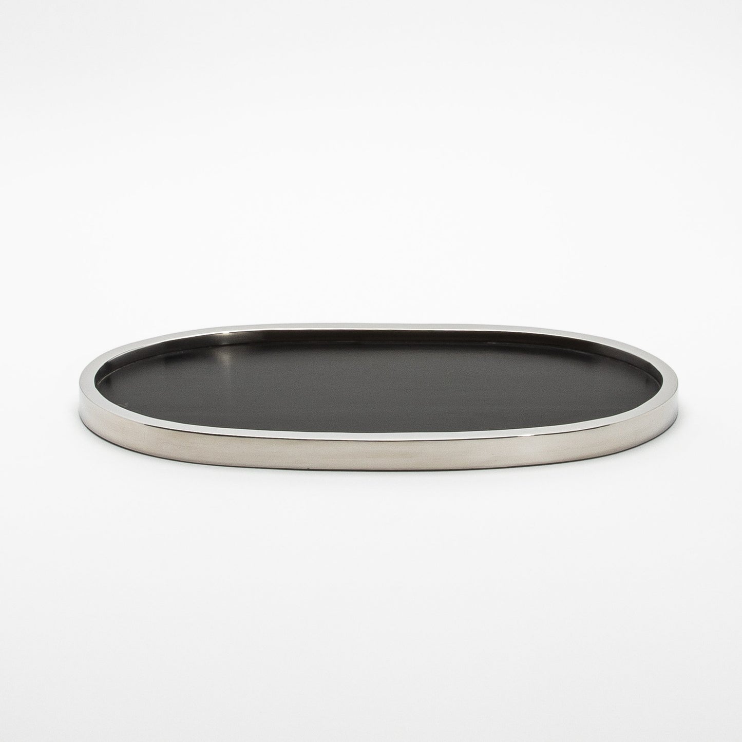 Tray in Oak with Polished Stainless Steel by Kifu Paris