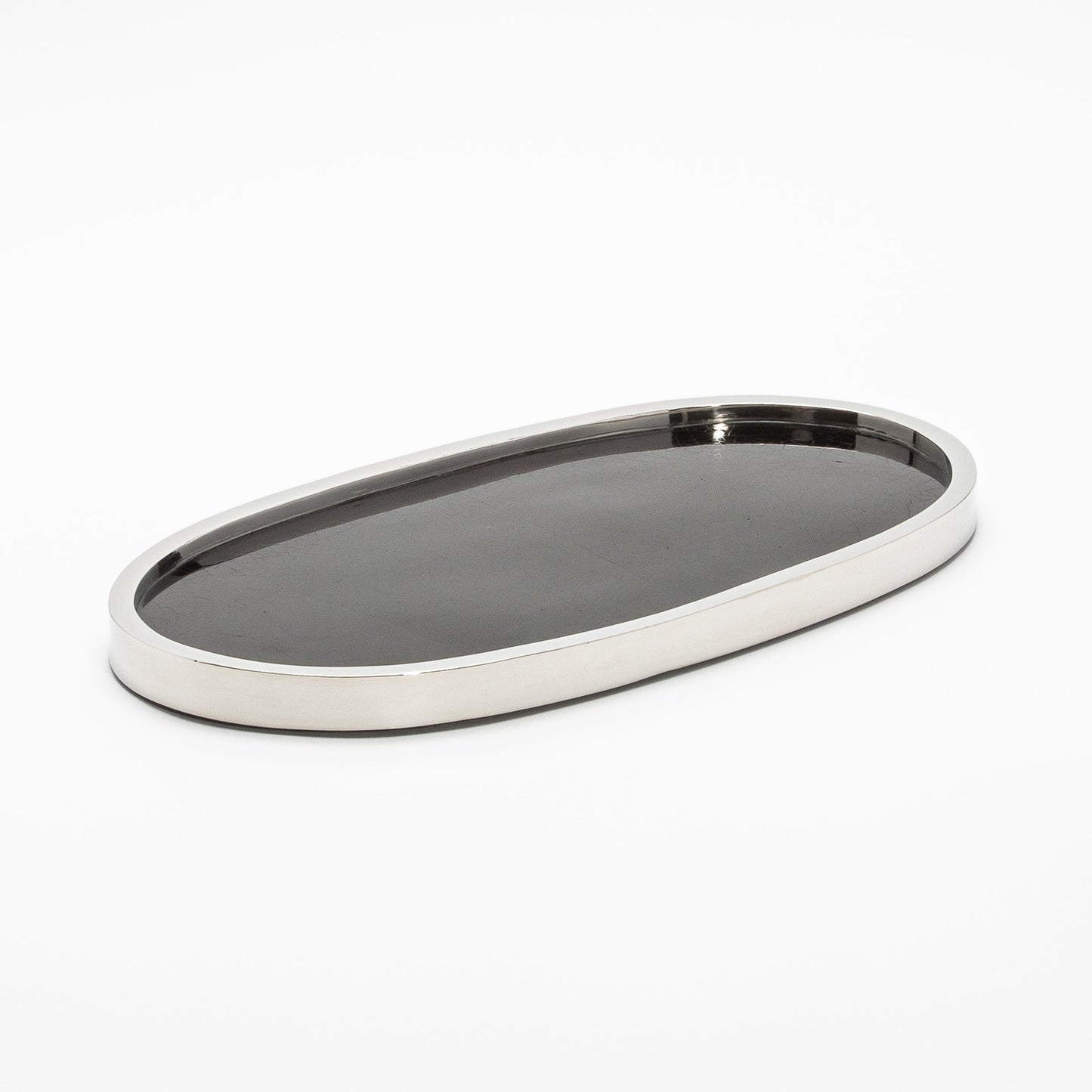 Tray in Shell with Polished Stainless Steel by Kifu Paris