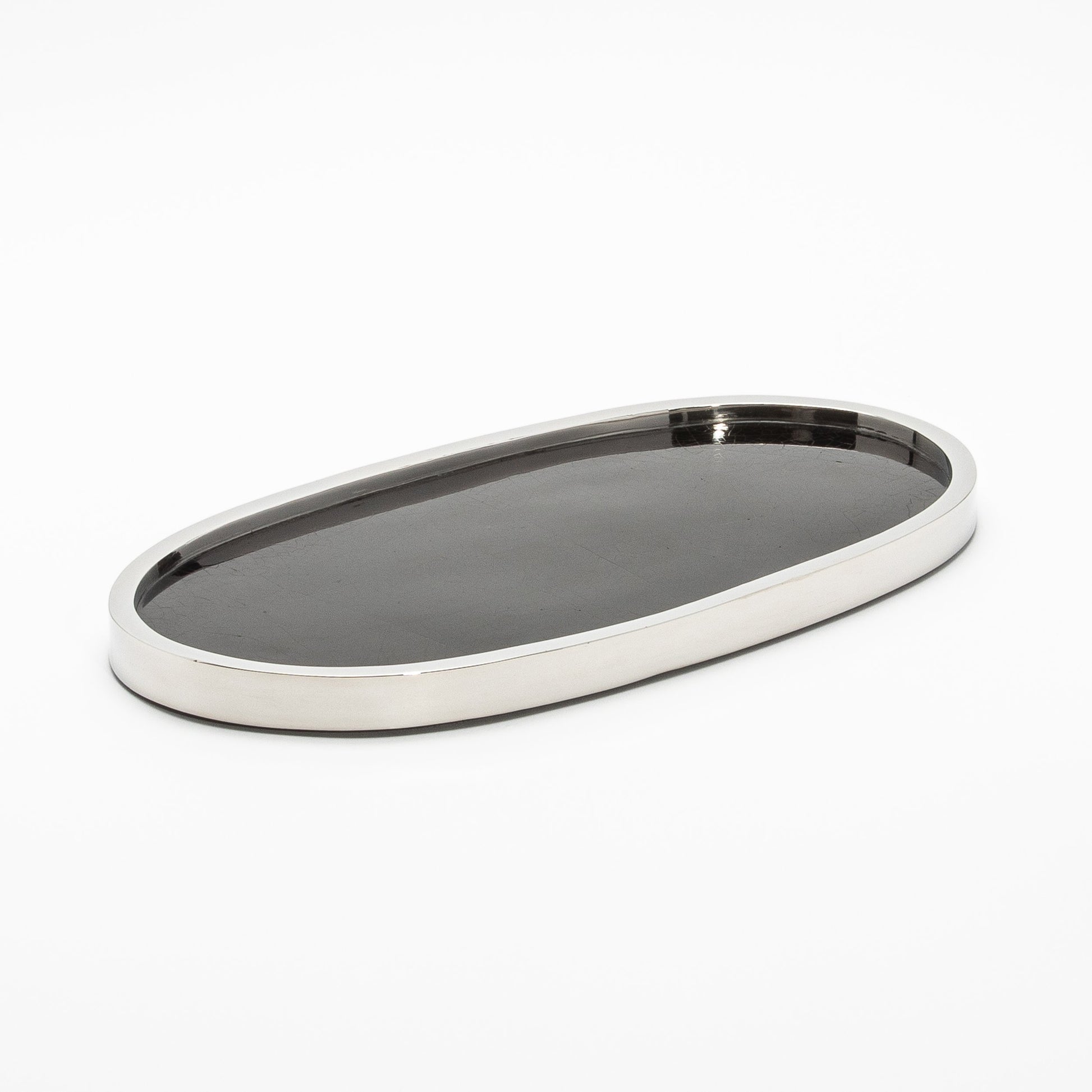 Tray in Shell with Polished Stainless Steel by Kifu Paris