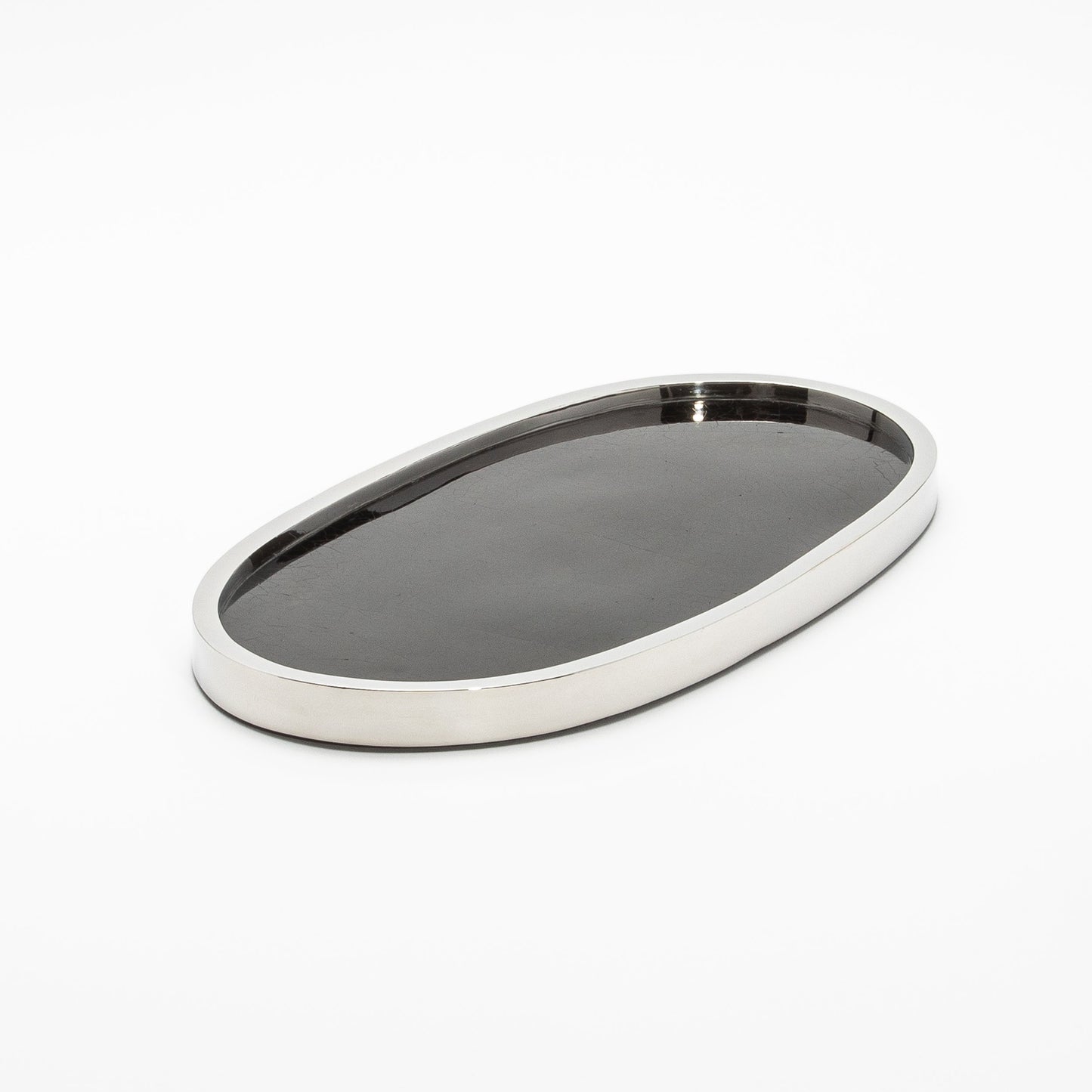 Tray in Shell with Polished Stainless Steel by Kifu Paris