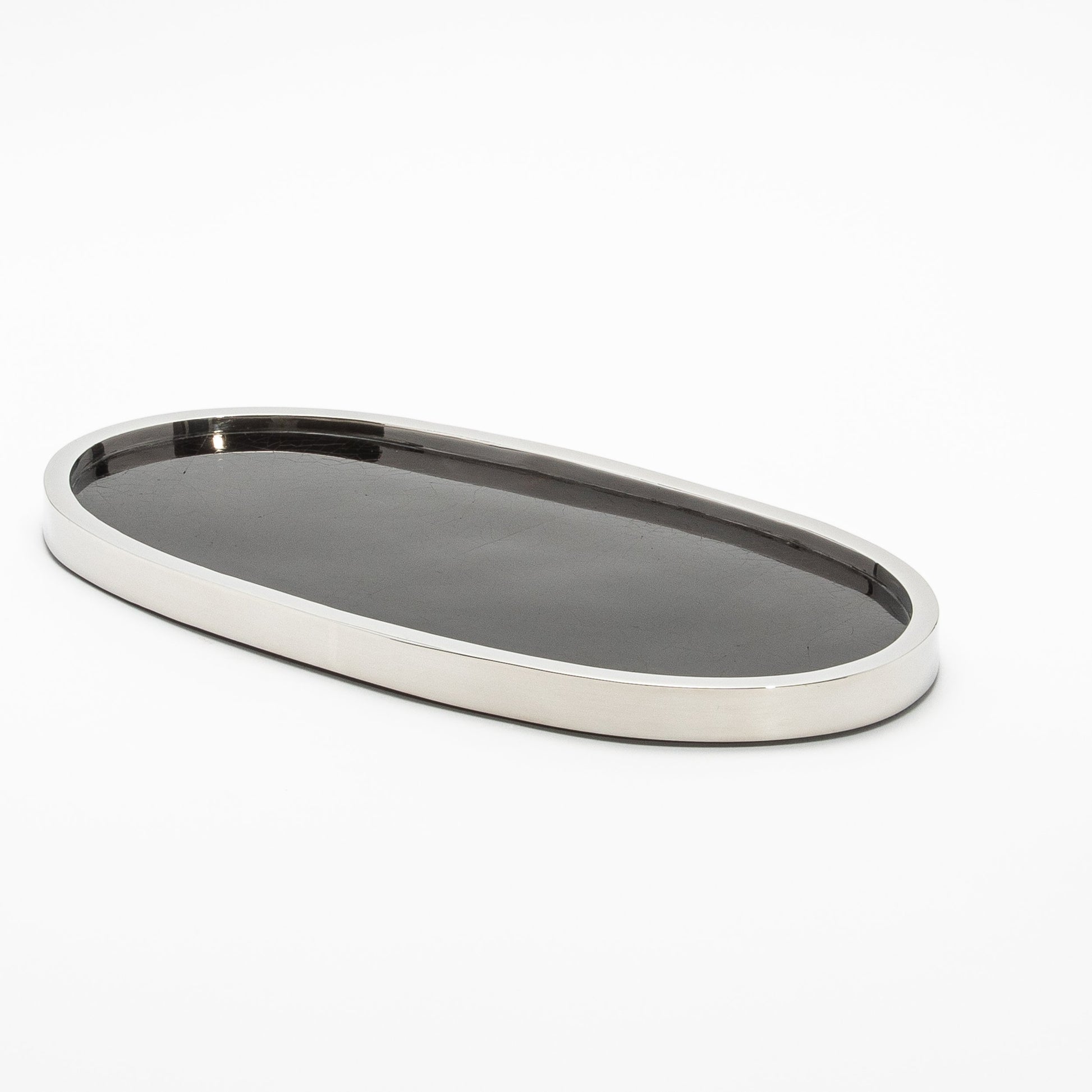 Tray in Shell with Polished Stainless Steel by Kifu Paris