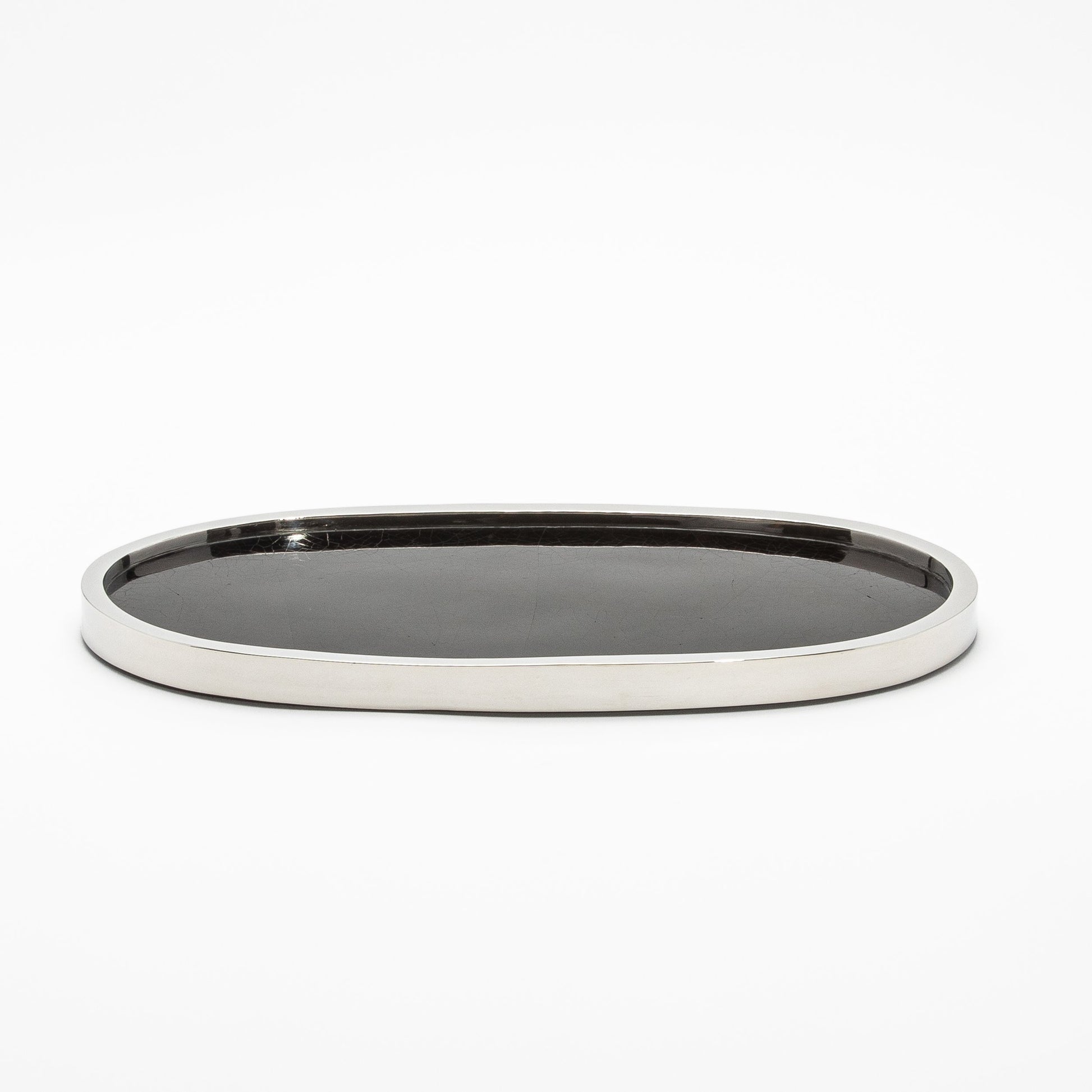Tray in Shell with Polished Stainless Steel by Kifu Paris