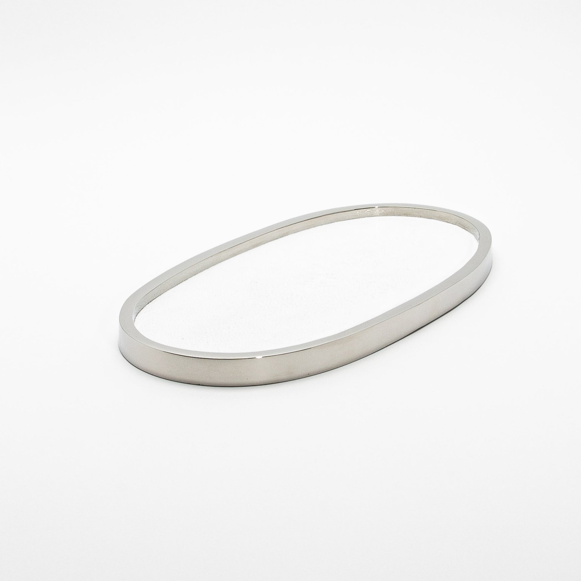 Tray in Shagreen with Polished Stainless Steel by Kifu Paris