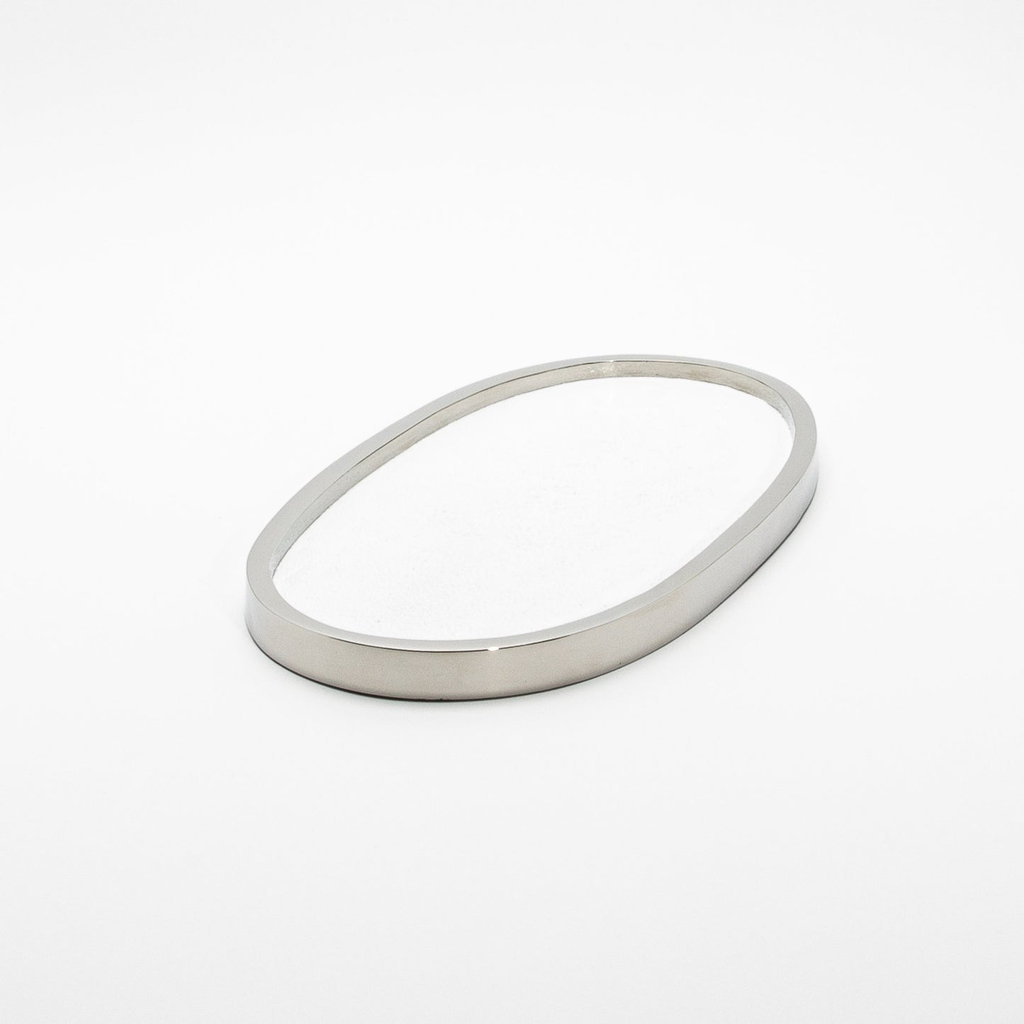 Tray in Shagreen with Polished Stainless Steel by Kifu Paris