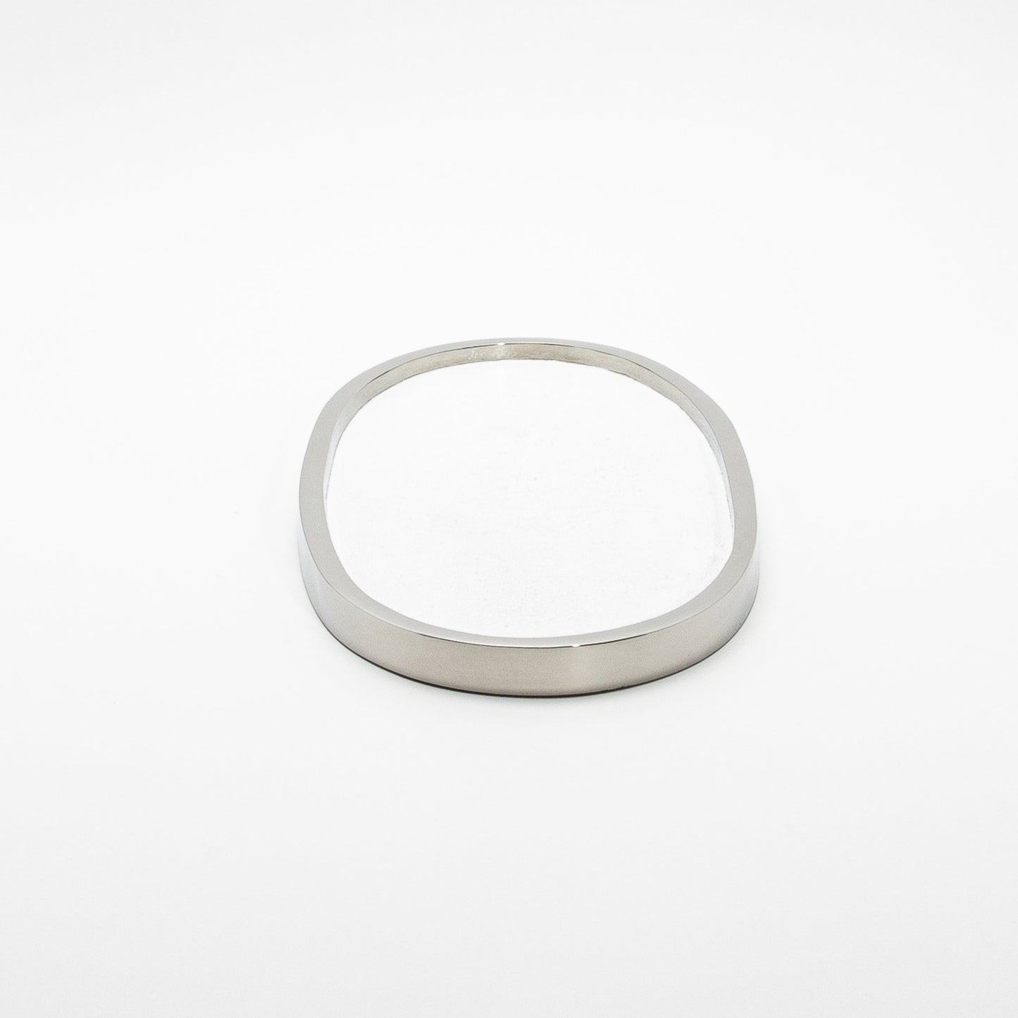 Tray in Shagreen with Polished Stainless Steel by Kifu Paris