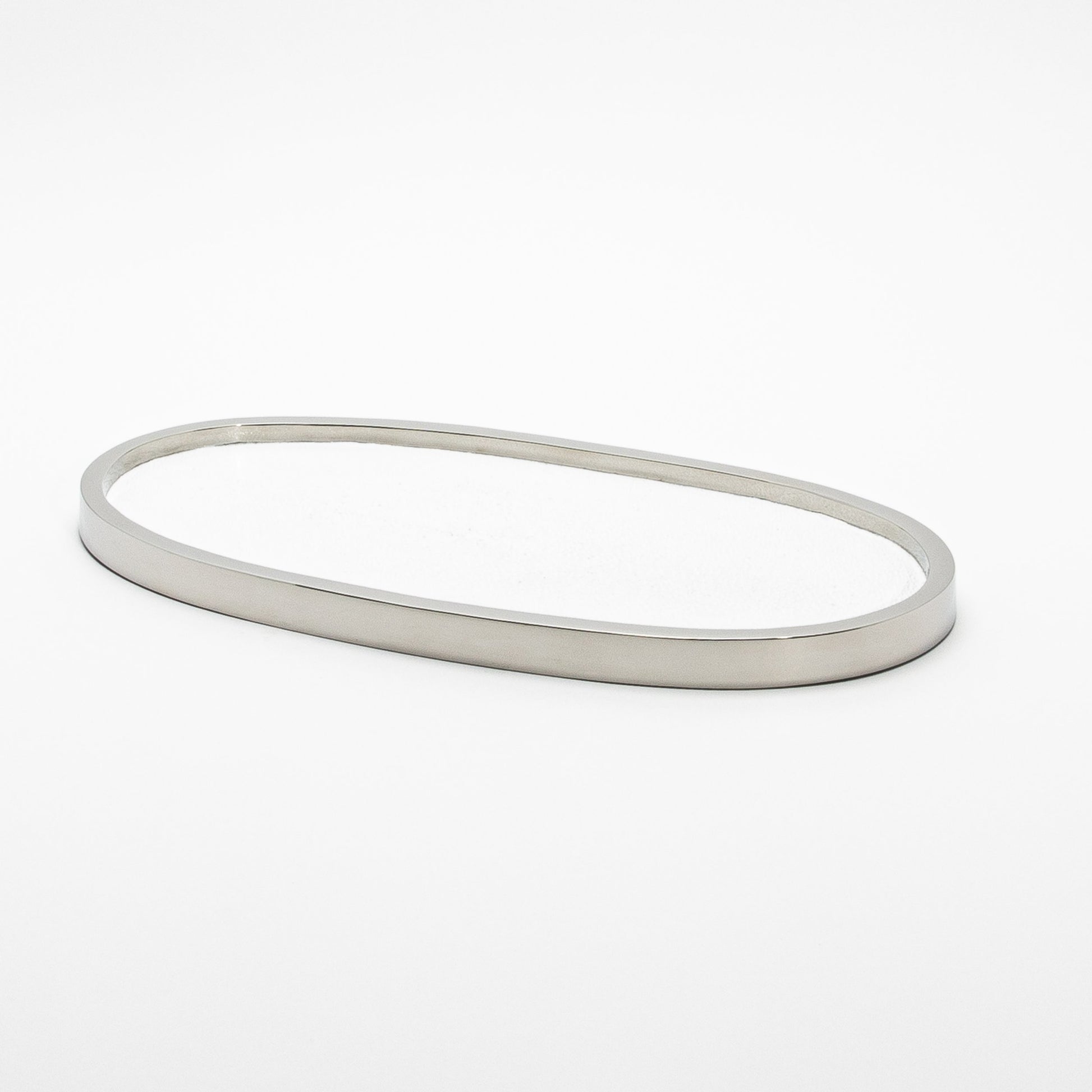 Tray in Shagreen with Polished Stainless Steel by Kifu Paris