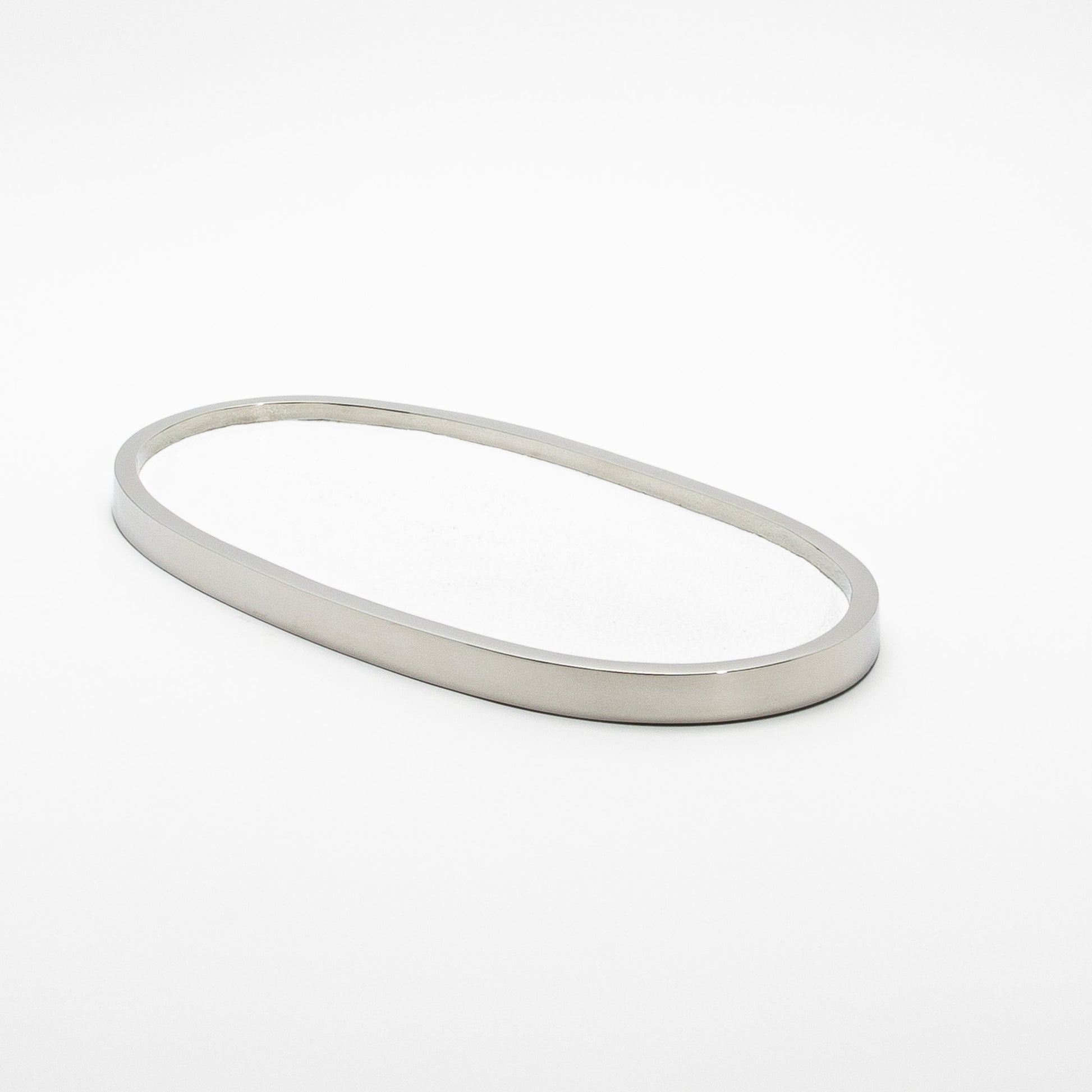 Tray in Shagreen with Polished Stainless Steel by Kifu Paris