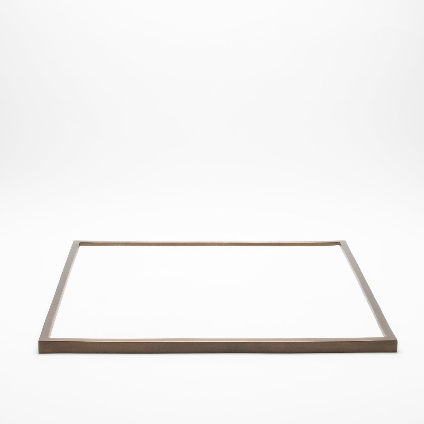 Extra Large Square Tray in Shagreen with Bronze by Kifu Paris