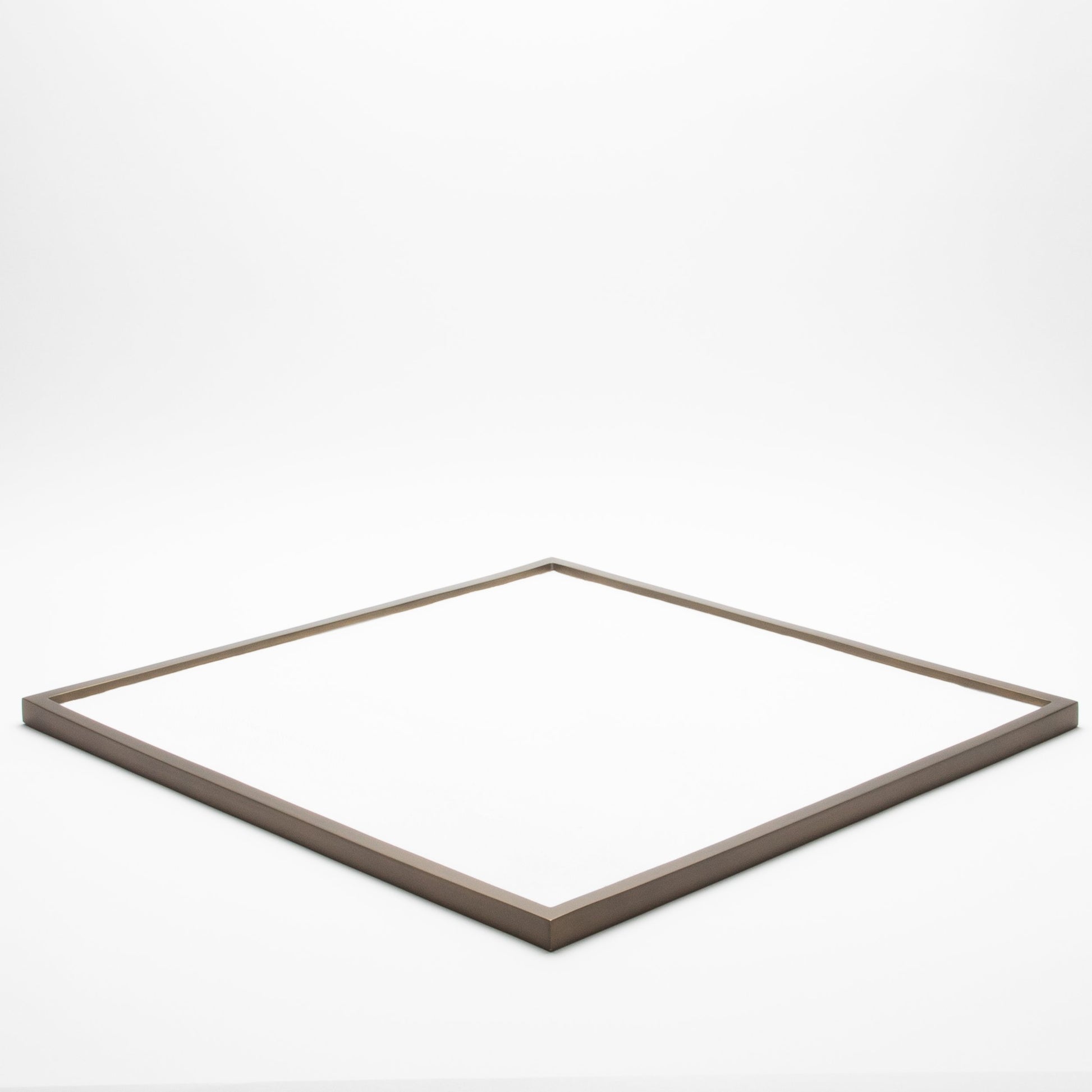 Extra Large Square Tray in Shagreen with Bronze by Kifu Paris