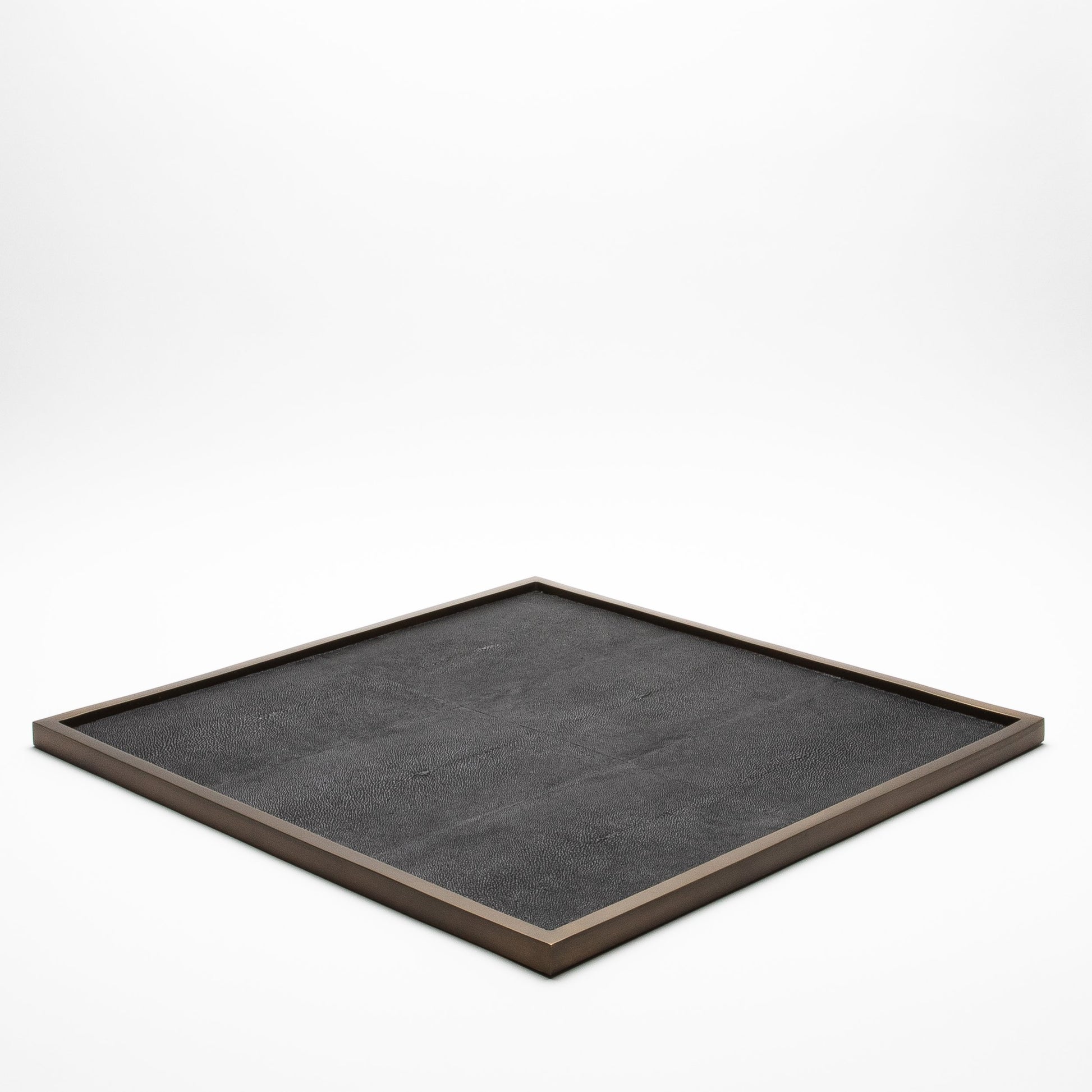 Extra Large Square Tray in Shagreen by Kifu Paris
