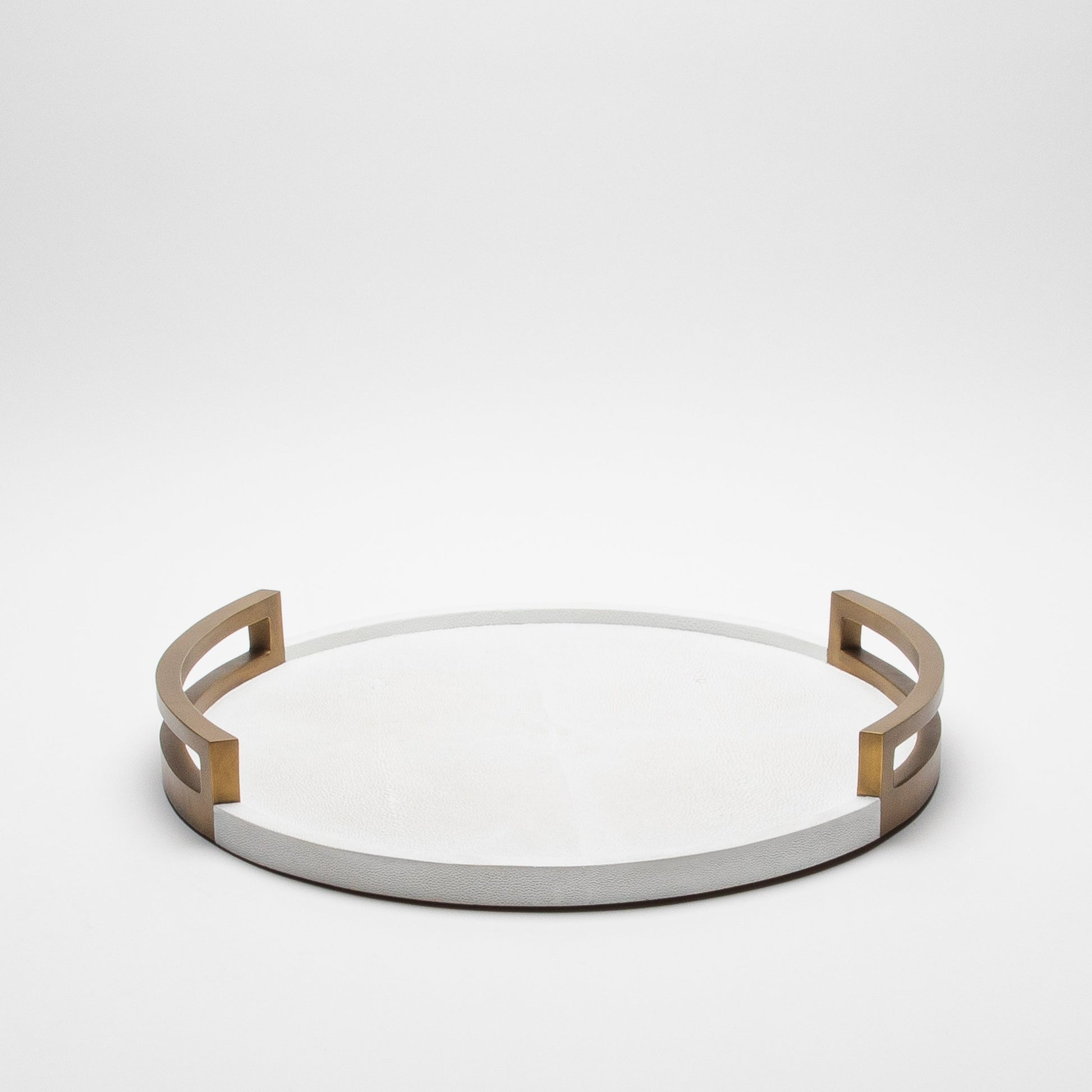 Round Tray in Shagreen by R&Y Augousti