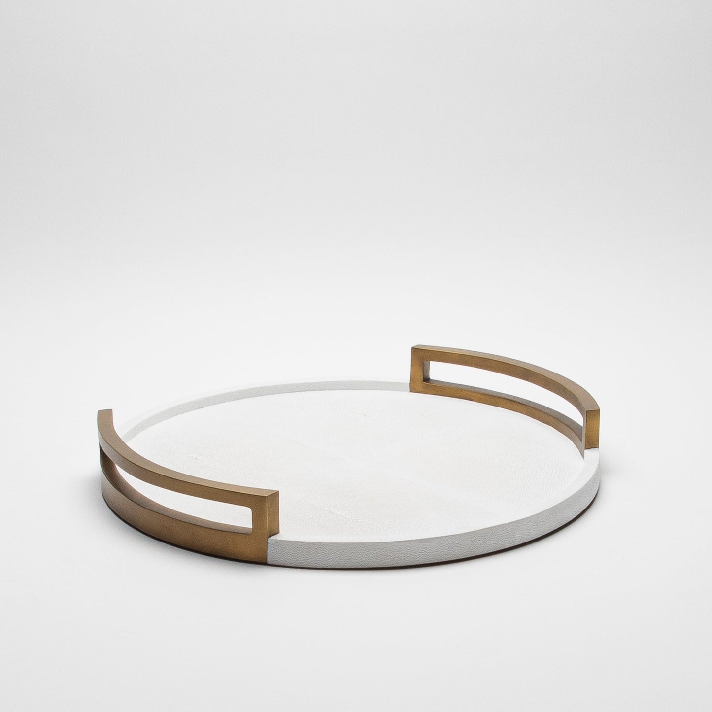 Round Tray in Shagreen by R&Y Augousti