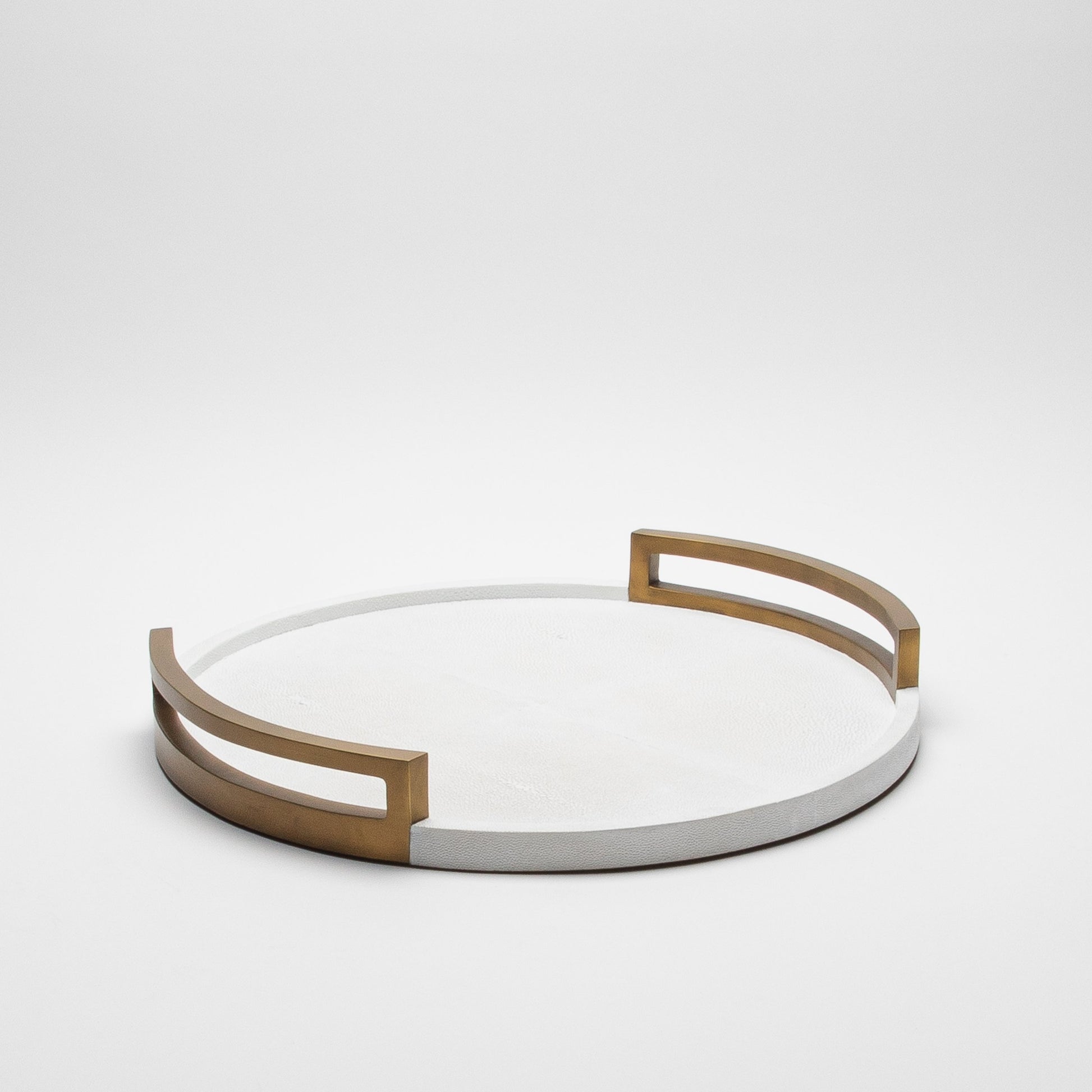 Round Tray in Shagreen by R&Y Augousti