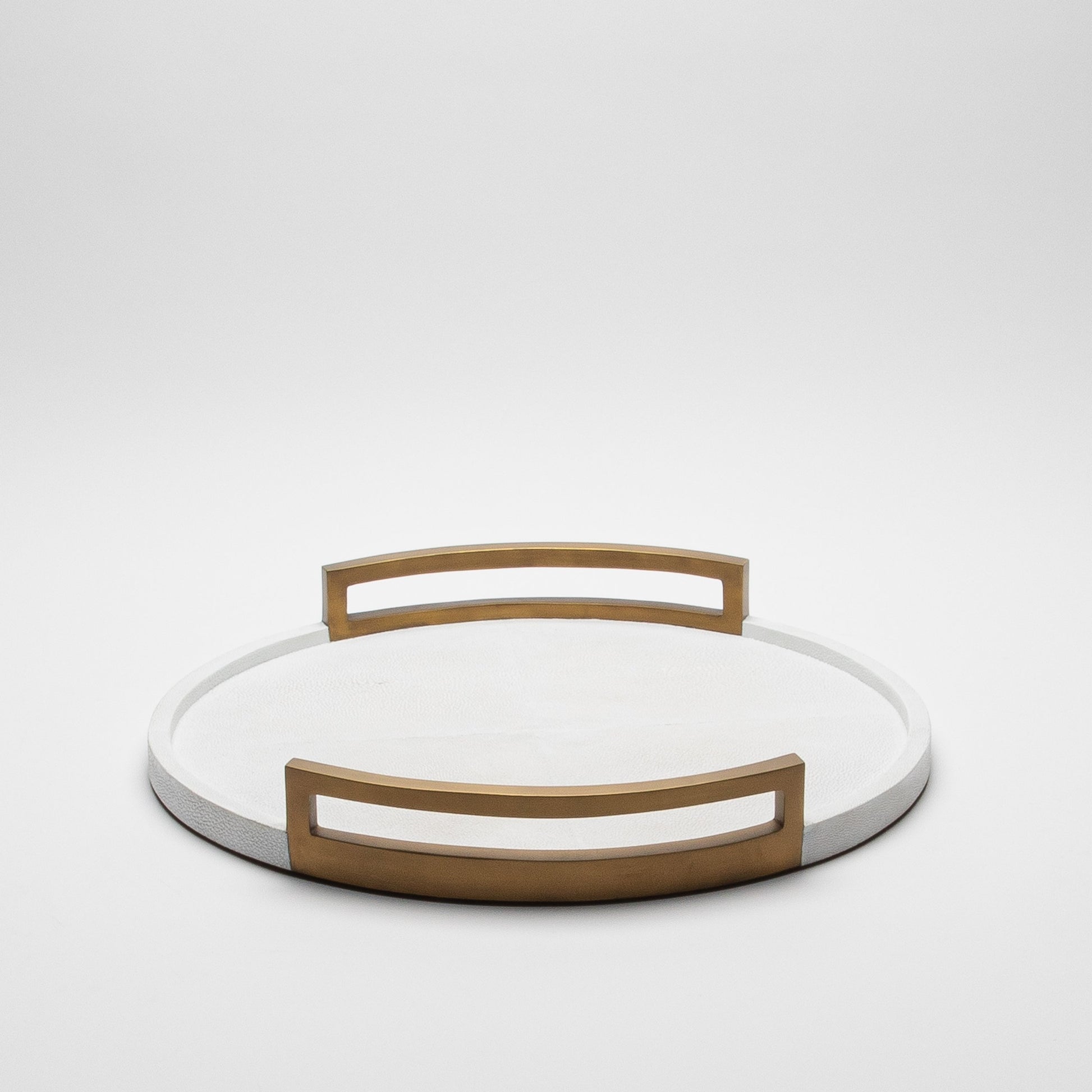 Round Tray in Shagreen by R&Y Augousti