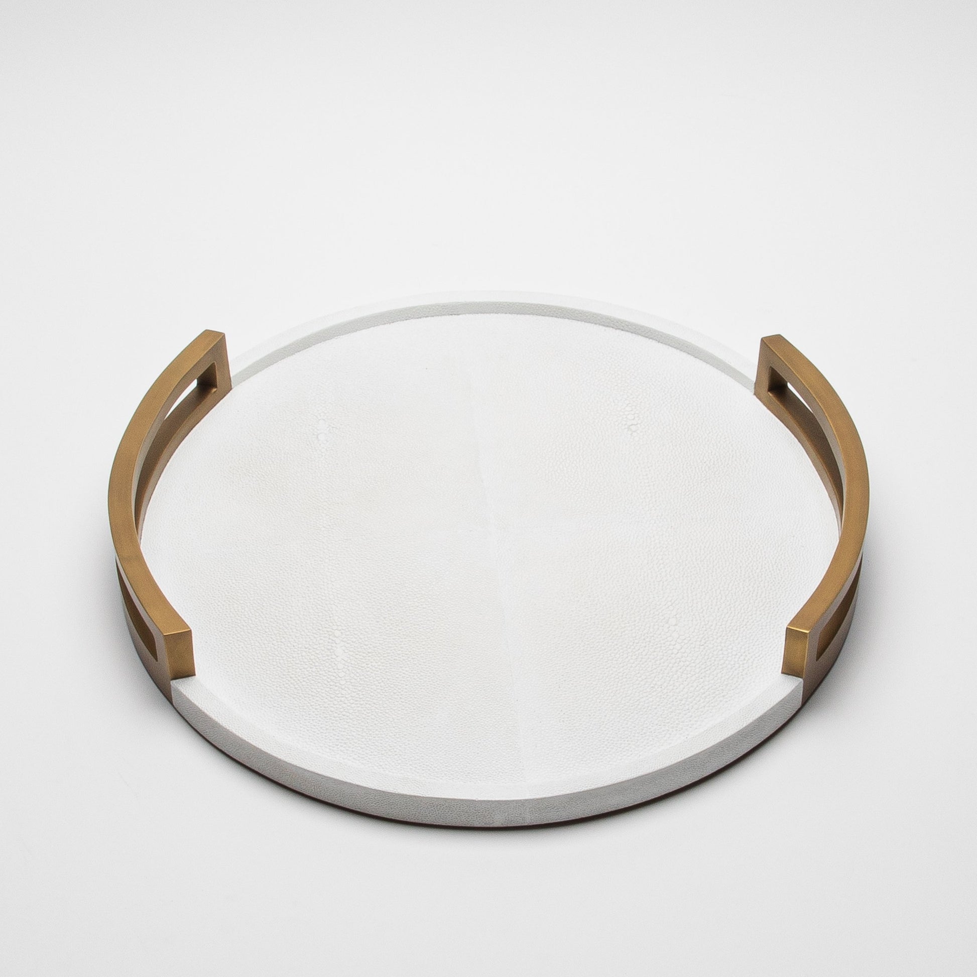 Round Tray in Shagreen by R&Y Augousti
