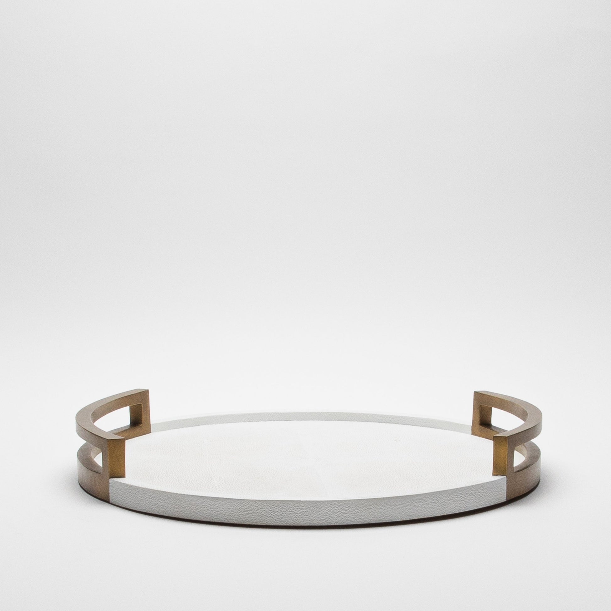Round Tray in Shagreen by R&Y Augousti